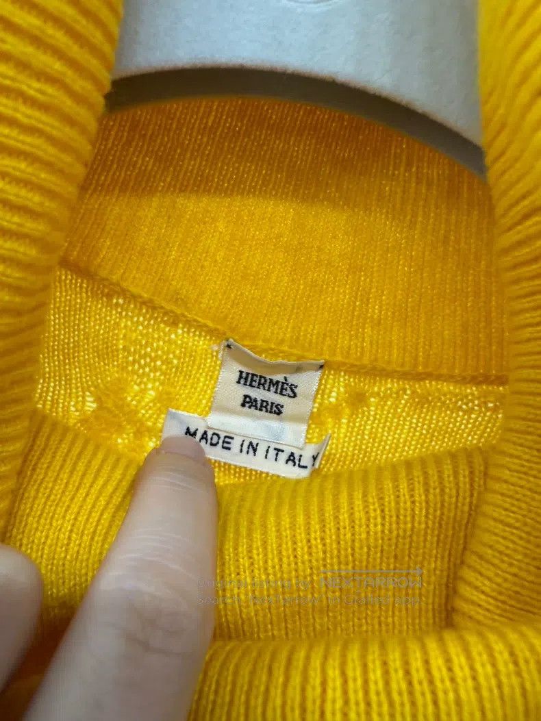 Hermes Hermes Pig Nose Full Logo Pure Cashmere High-necked Knitwe Size XXS / US 00 / IT 34 - 4 Thumbnail