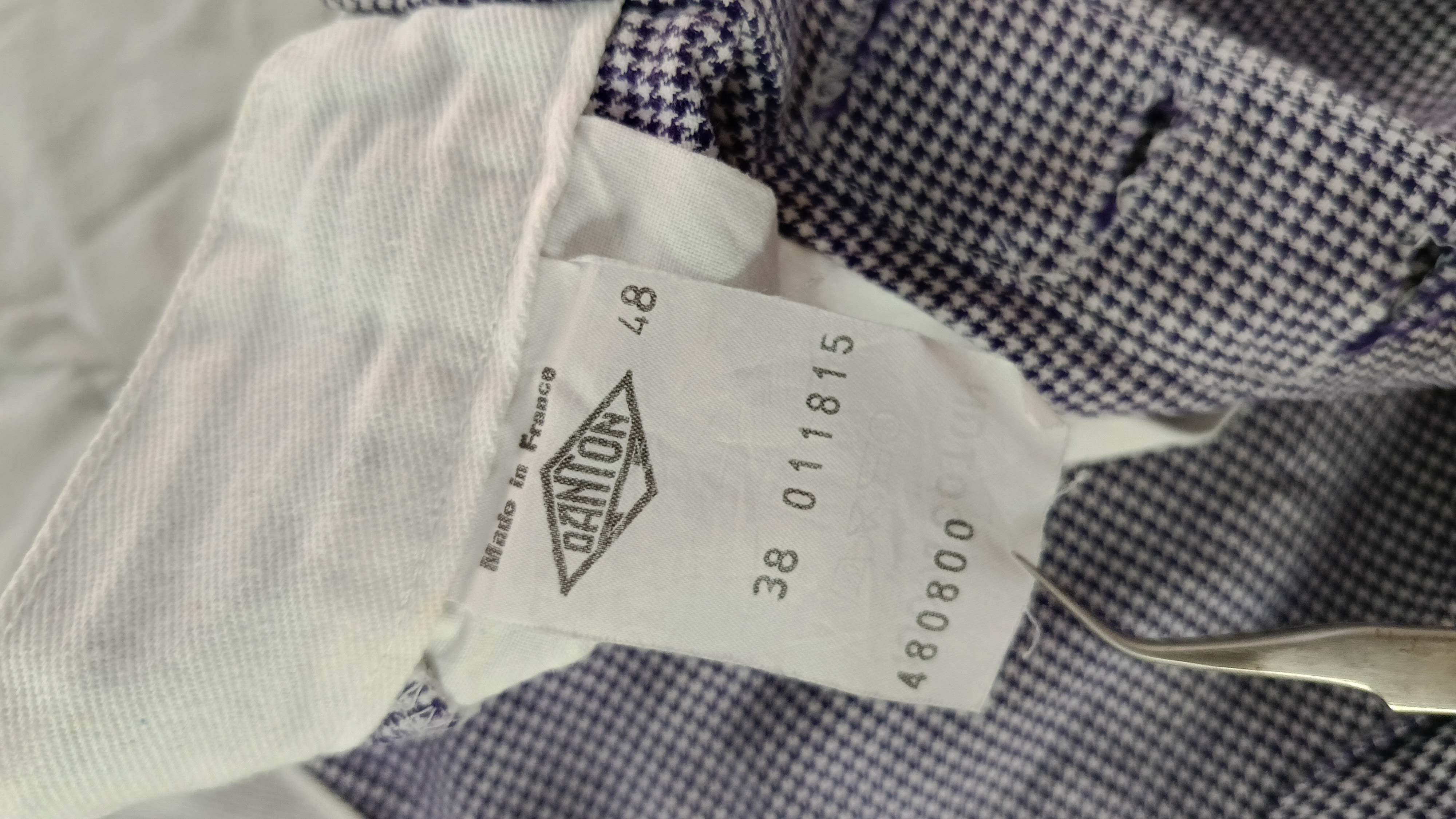Danton DANTON France blue houndstooth pants shorts slim small Size US 28 / EU 44 - 8 Thumbnail