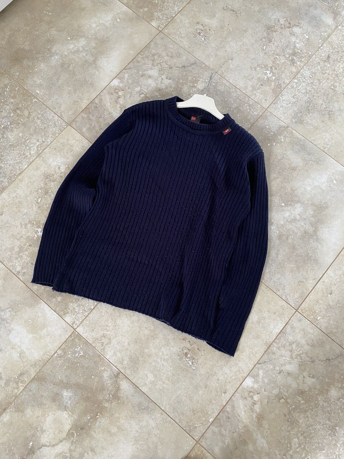 Diesel Vintage Diesel Knit Sweater Embrioned Logo MiniLogo 00s Hype Size US L / EU 52-54 / 3 - 6 Thumbnail