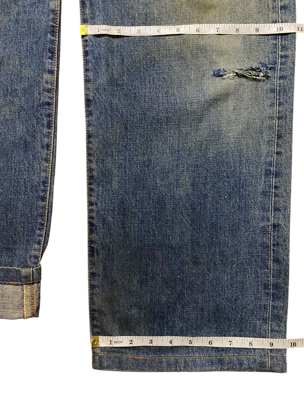 Edwin Vintage Japanese Edwin 505 Mud Wash Selvedge Loose Jeans Size US 36 / EU 52 - 16 Thumbnail