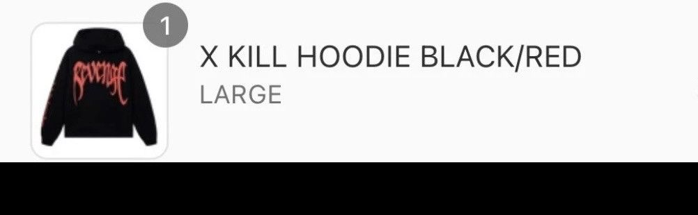 Revenge Revenge Kill Hoodie Size Large Black Red XXXTentacion Size US L / EU 52-54 / 3 - 5 Thumbnail