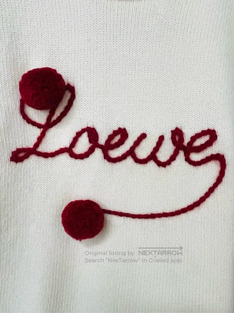 Loewe Loewe Ivory and Red Ball Cashmere Sweater Size M / US 6-8 / IT 42-44 - 4 Thumbnail