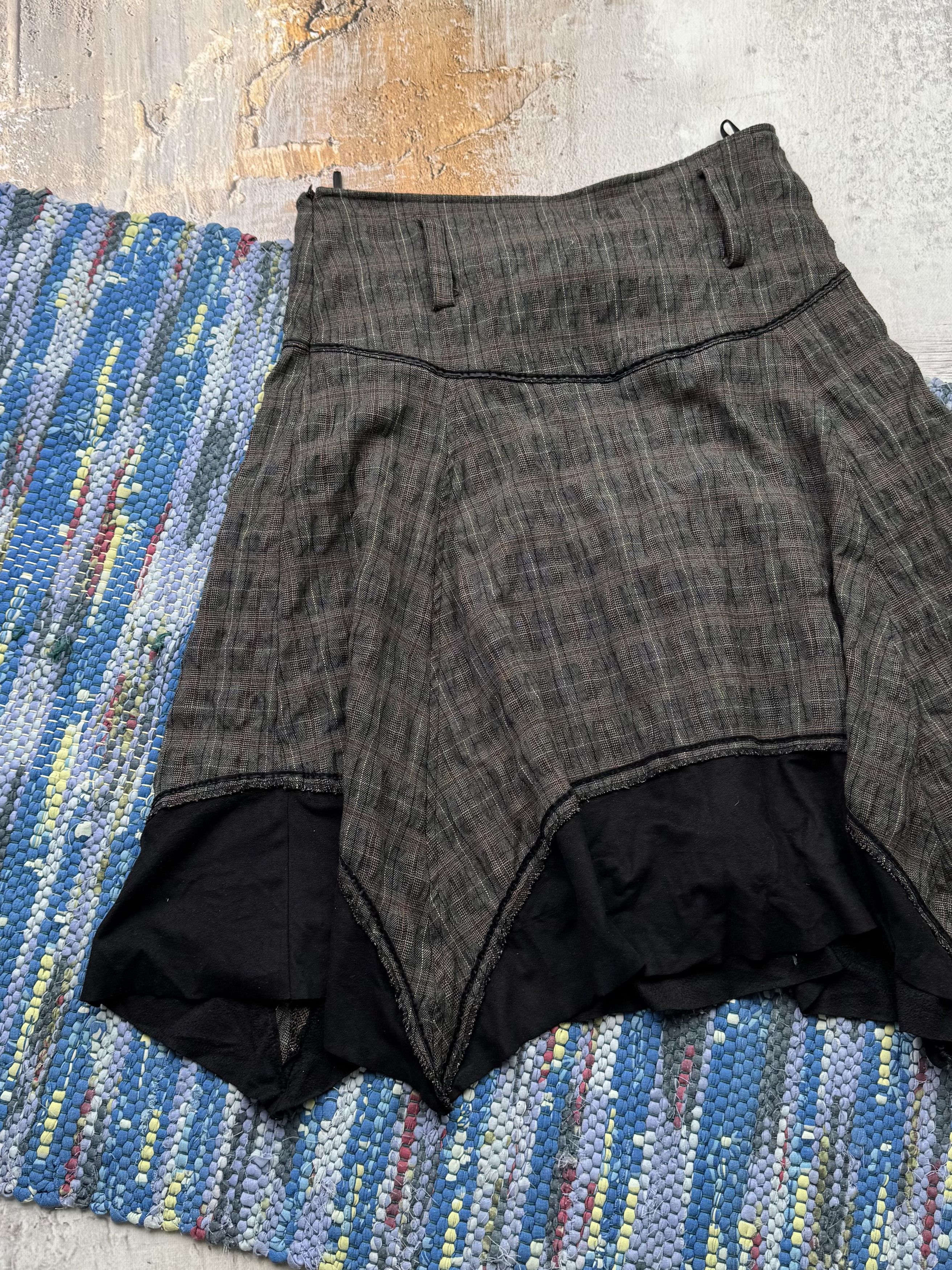 Japanese Brand Vintage Asymmetry Midi Flare Skirt A734(601) Size 30" / US 8 / IT 44 - 9 Thumbnail