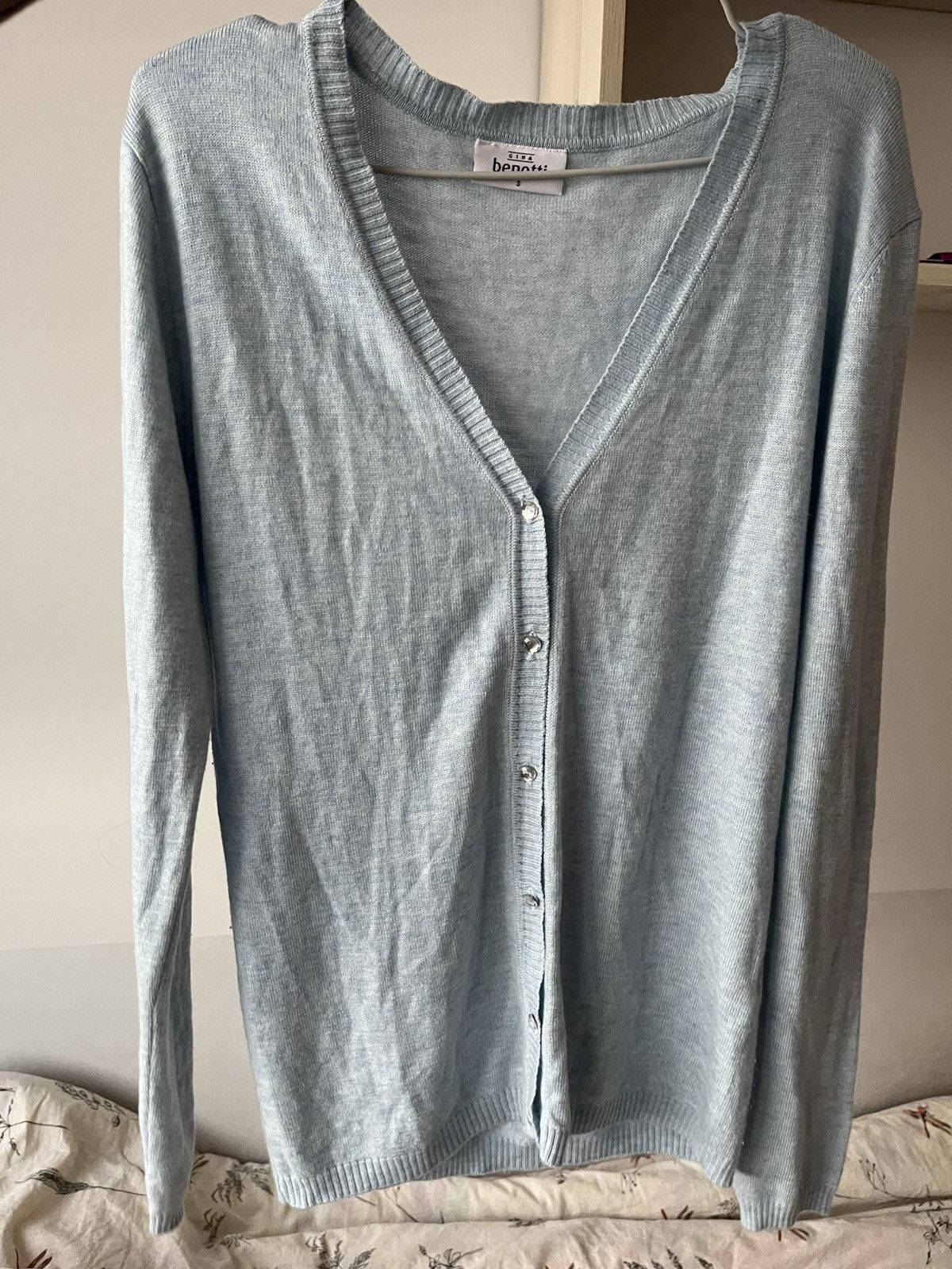 Vintage Blue cardigan Size S / US 4 / IT 40 - 1 Thumbnail