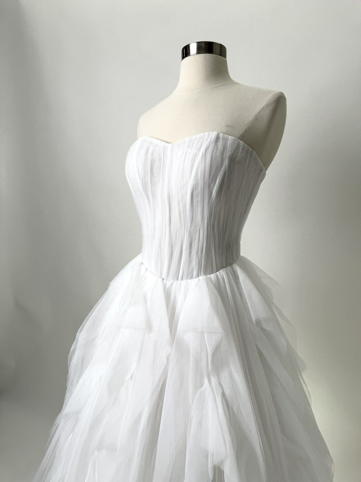 Other Preloved US 4 Anna Augusta White Maxi Evening Dress Size S / US 4 / IT 40 - 4 Thumbnail