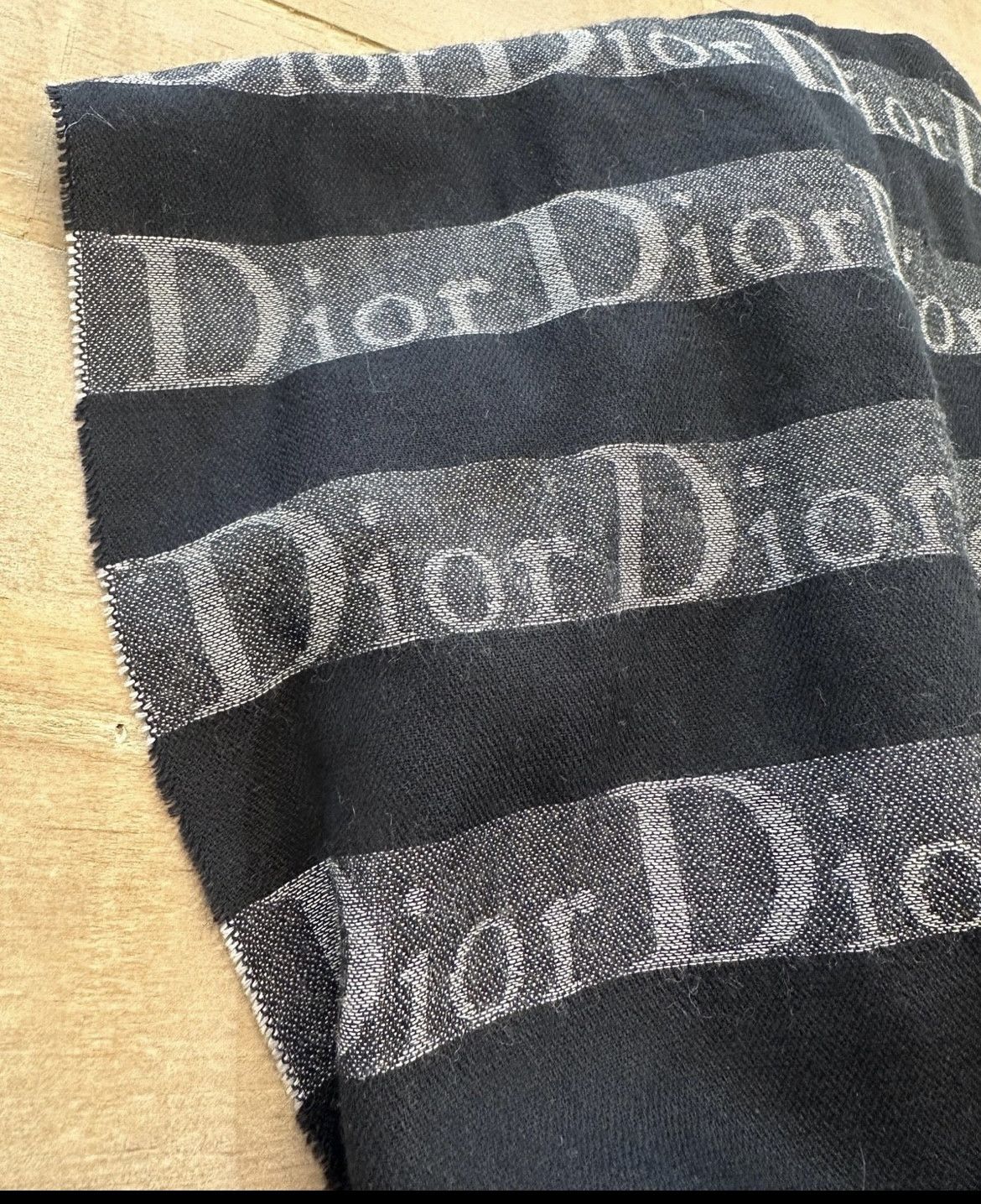 Dior Rare Dior monogram linen scarf Size ONE SIZE - 5 Thumbnail