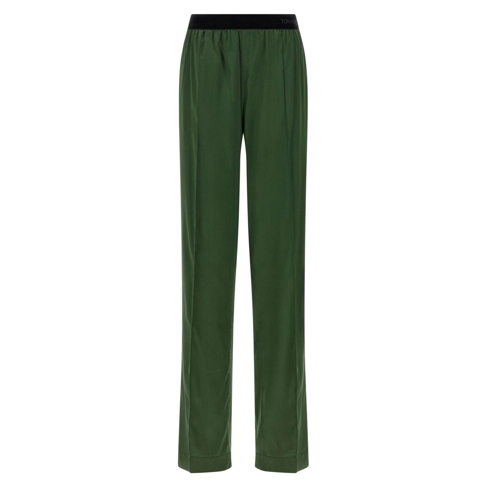 Tom Ford TOM FORD Green Silk/Elastane Pants New & Authentic (Women's Size 26" / US 2 / IT 38 - 1 Thumbnail