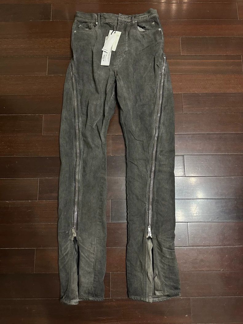 Rick Owens Drkshdw Rick Owens Drkshdw Banana Zip Jeans - dmc Size US 31 - 1 Thumbnail