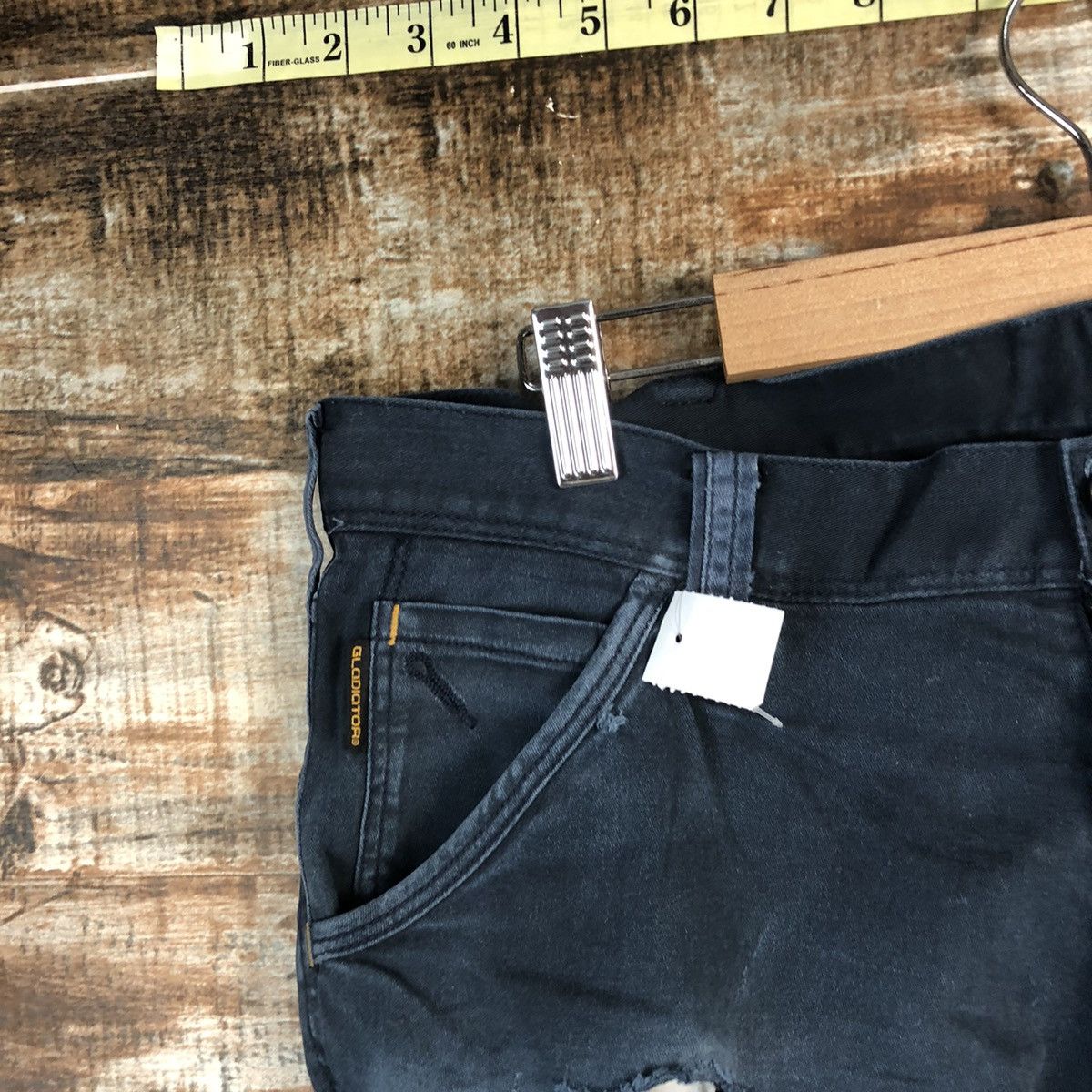 Japanese Brand DLL Gladiotor Dark Blue Cargo Multipocket Pants #C144 Size US 34 / EU 50 - 7 Thumbnail