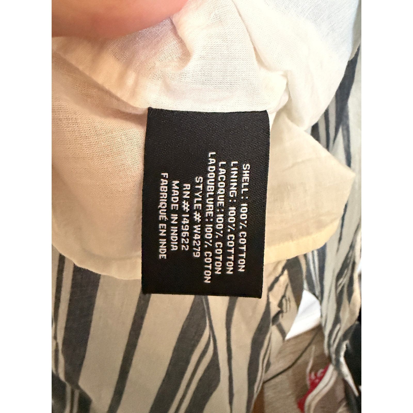 Barker Walter Baker asymmetrical blue and white stripe skirt. Size 30" / US 8 / IT 44 - 5 Thumbnail