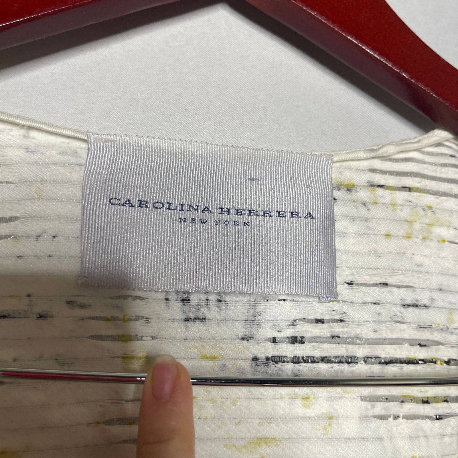 Carolina Herrera Carolina Herrera open collarless white yellow black jacket S Size S / US 4 / IT 40 - 3 Thumbnail