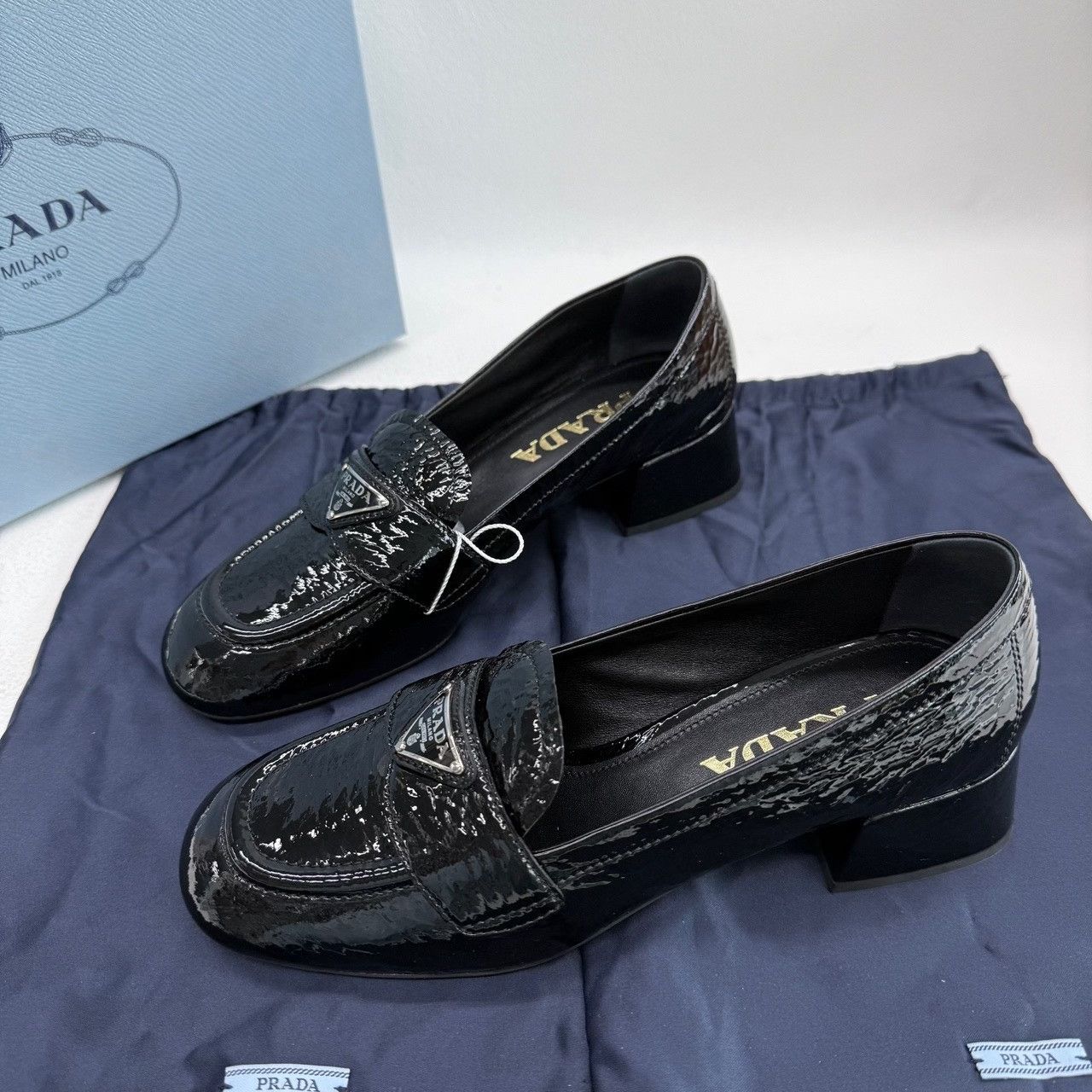 Prada Prada Casual Black Lowtop Sneakers us_5 Women Size US 5 / IT 35 - 1 Thumbnail