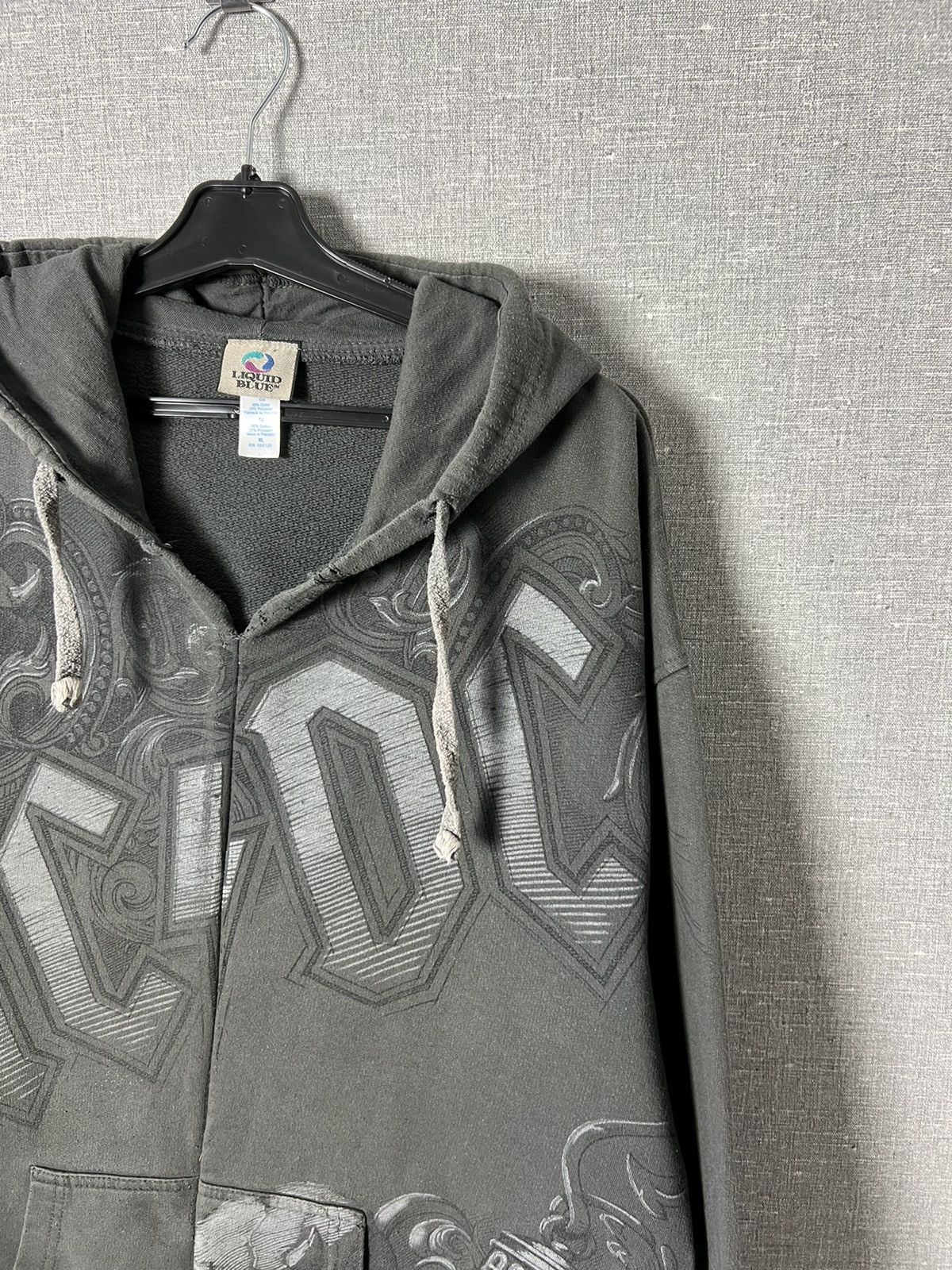 Liquid Blue Vintage ACDC Liquid Blue Skulls Logo Hoodie All Over Printed Size US XL / EU 56 / 4 - 5 Thumbnail