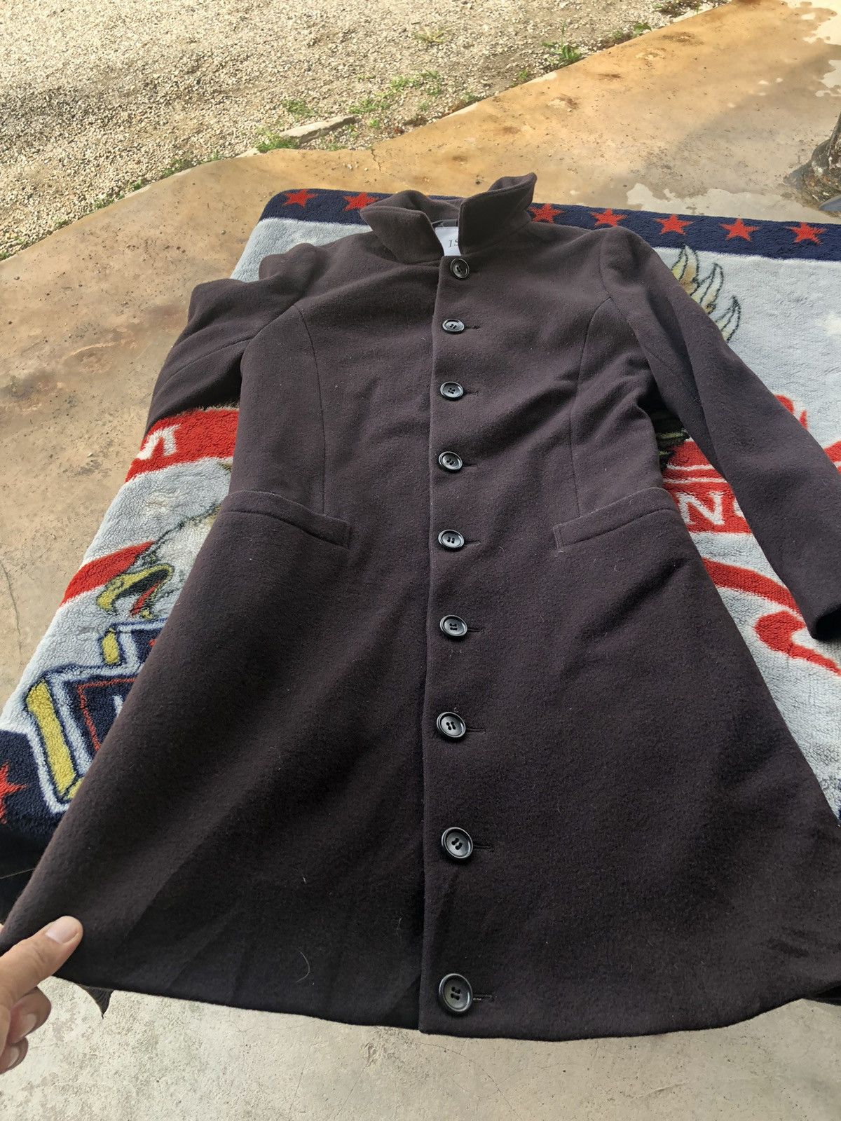 Issey Miyake Vintage IS Sunao Kuwahara Long Coat Jacket Size US M / EU 48-50 / 2 - 14 Thumbnail