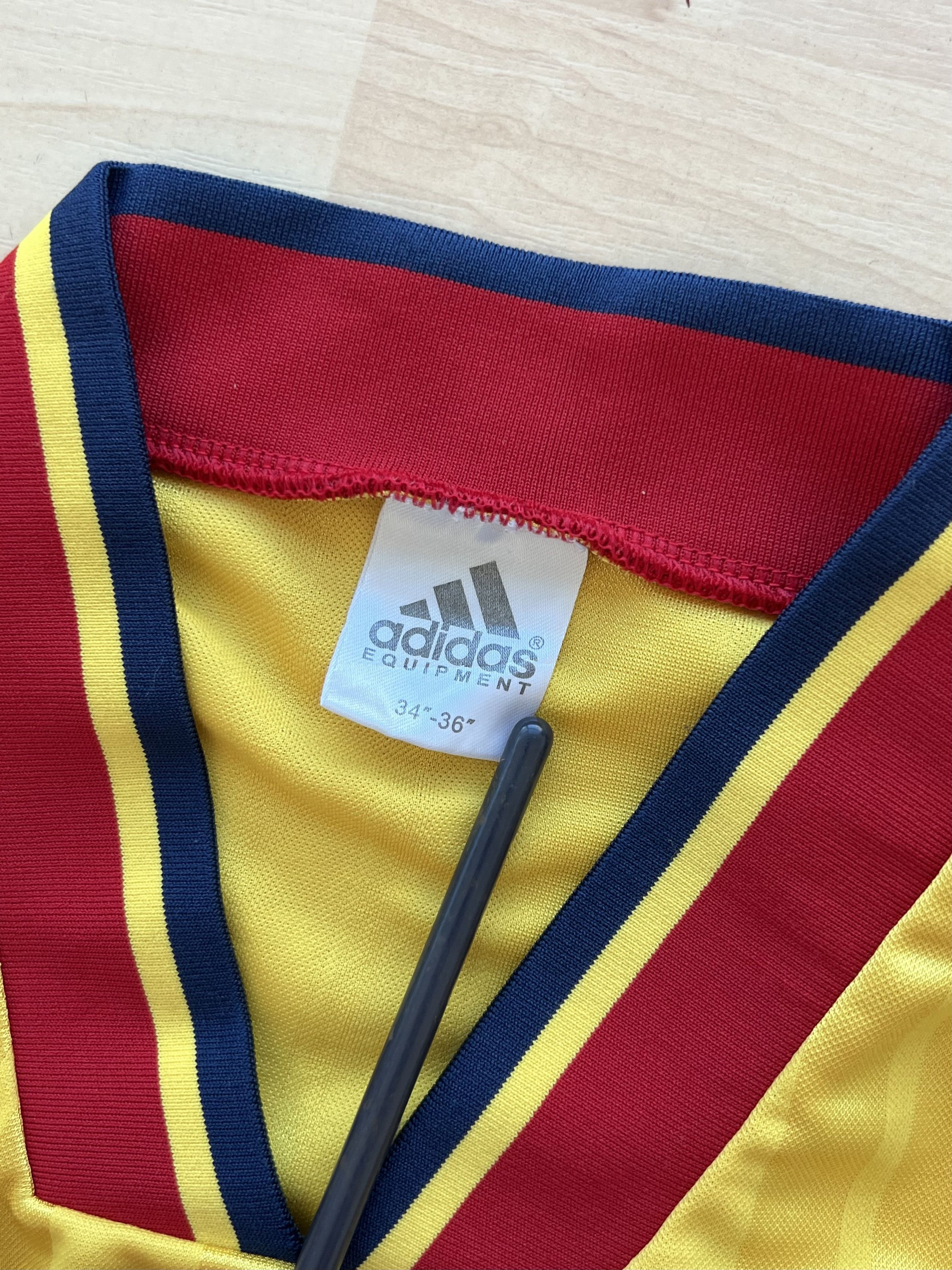 Adidas ARSENAL 1993 1994 AWAY FOOTBALL SHIRT Size US S / EU 44-46 / 1 - 10 Thumbnail