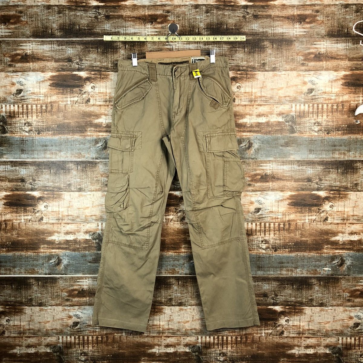Japanese Brand Surplus Brown Cargo tactical Multipocket Pants #A2567 Size US 30 / EU 46 - 1 Thumbnail