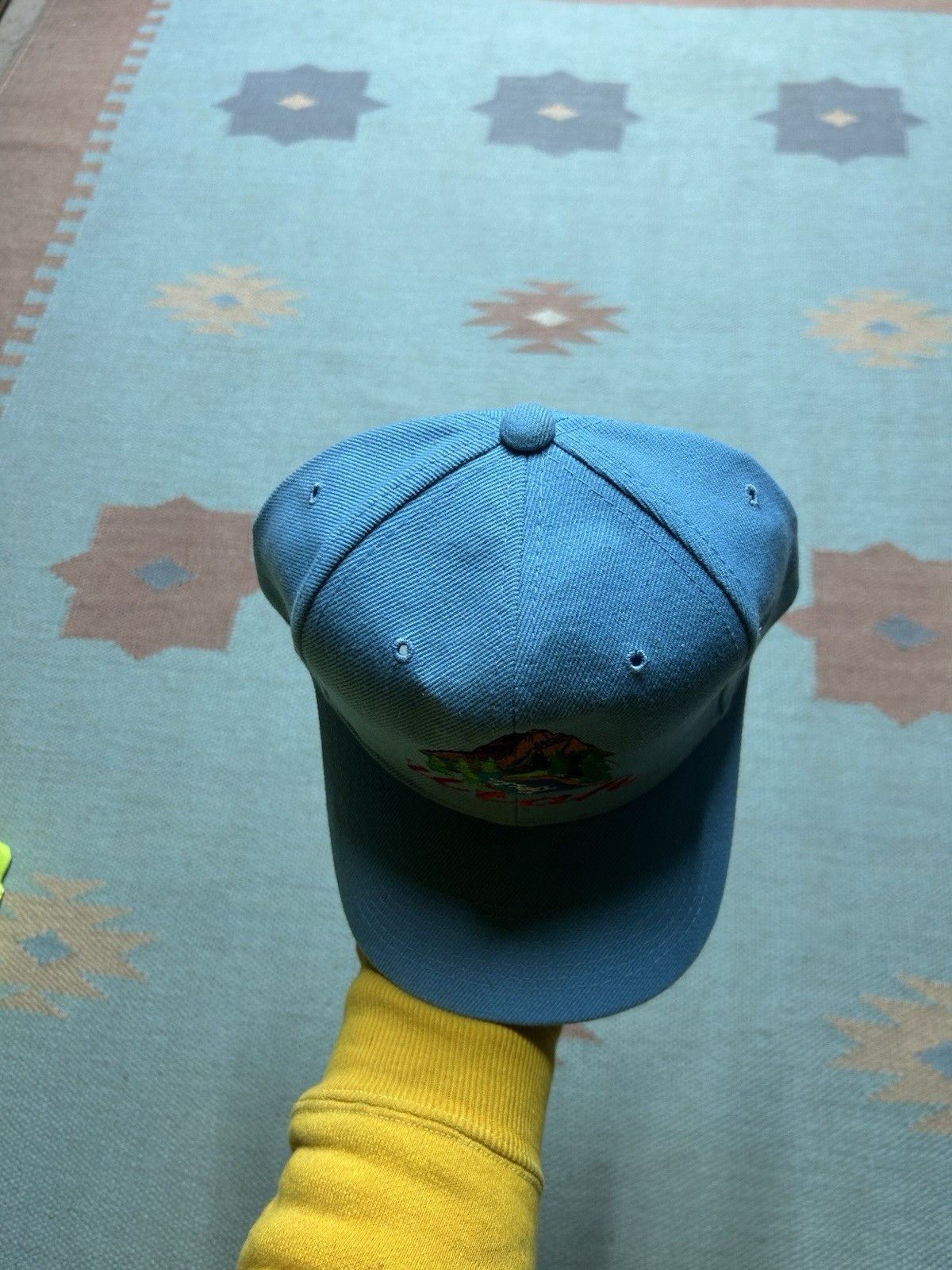 Vintage Vtg strapback hat Utah mountains river nature embroidered Size ONE SIZE - 3 Thumbnail