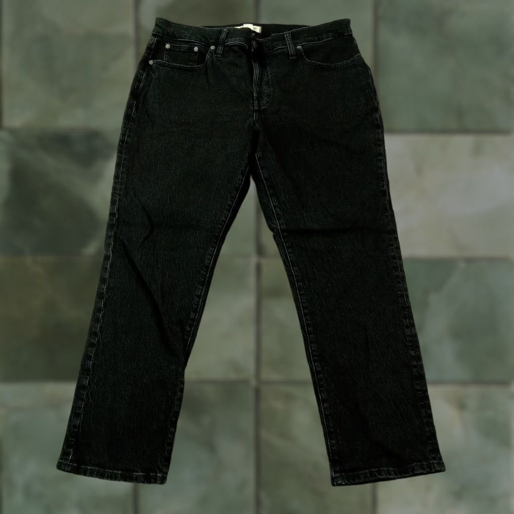 Madewell Madewell Women's Black Mid-Rise Skinny Jeans, Size 36, Cotton Stretch Denim, 5-Pocket Size 36" / US 14 / IT 50 - 1 Thumbnail