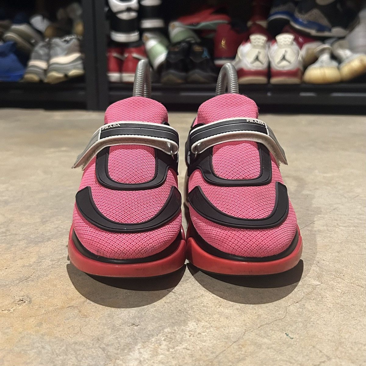Prada Prada Cloudbust Knit Sneakers Fluorescent Pink US 5 Size US 5 / EU 37 - 5 Thumbnail