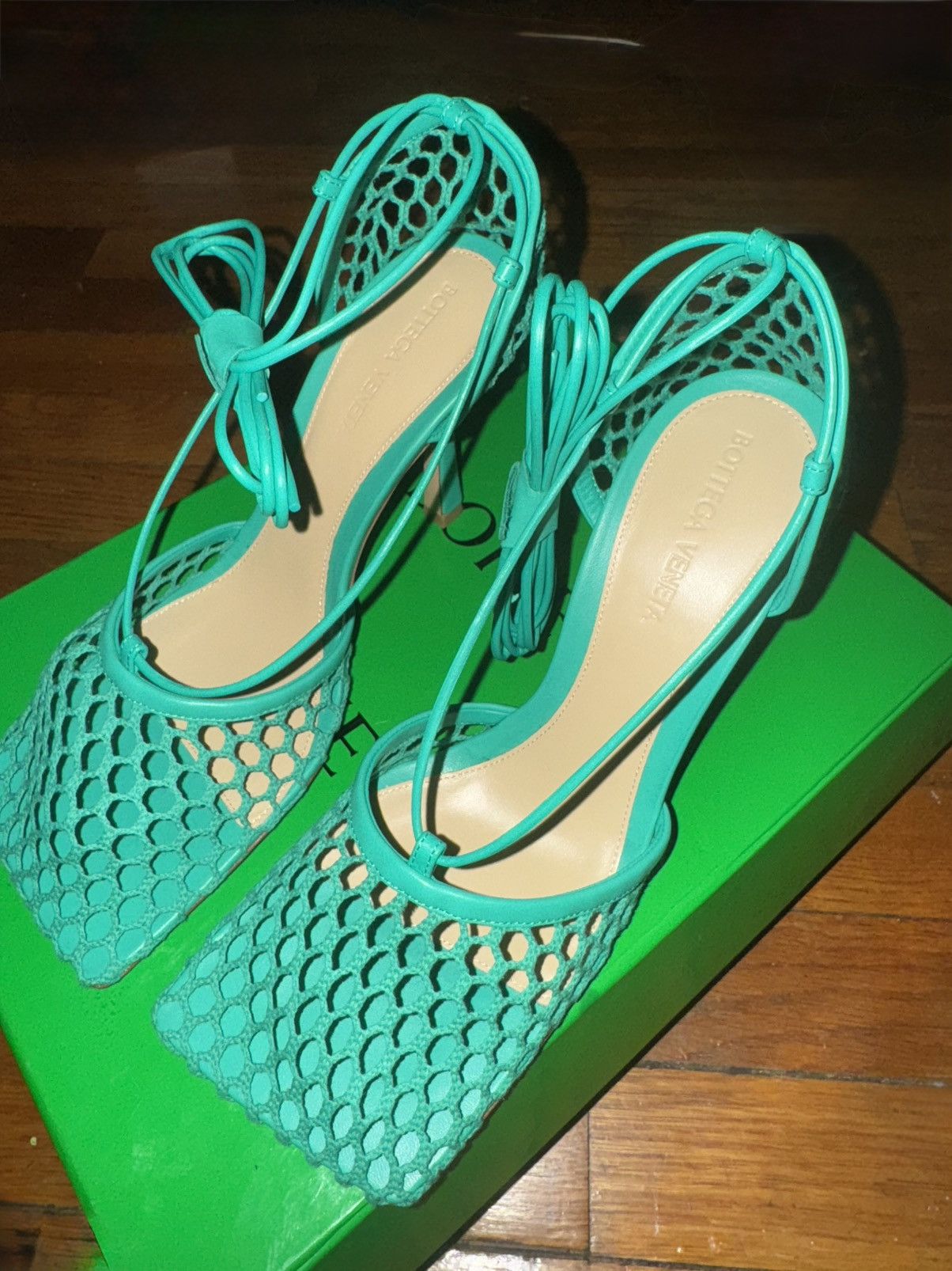 Bottega Veneta BOTTEGA VENETA Stretch Ankle Strap Sandals Size US 8 / IT 38 - 2 Thumbnail