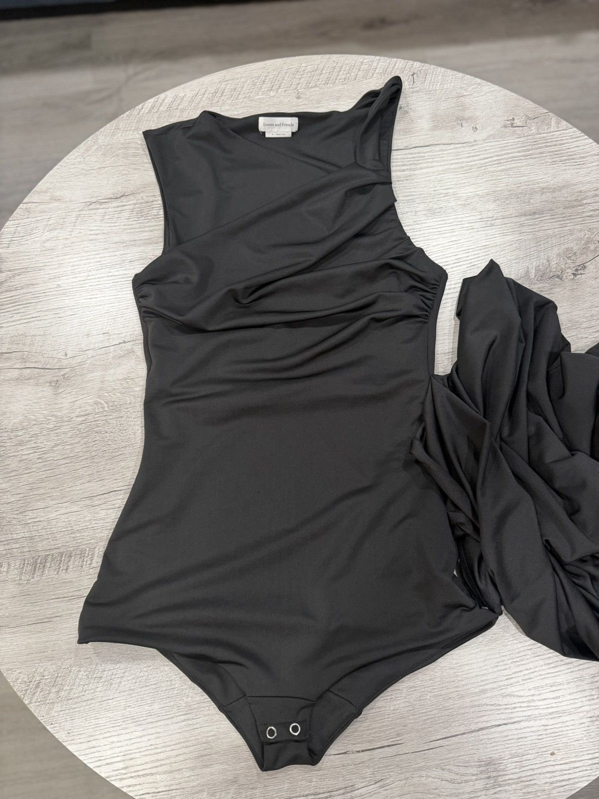 Lovers and Friends Lovers + Friends Athena Gown Black One Shoulder NWT M Size M / US 6-8 / IT 42-44 - 12 Thumbnail