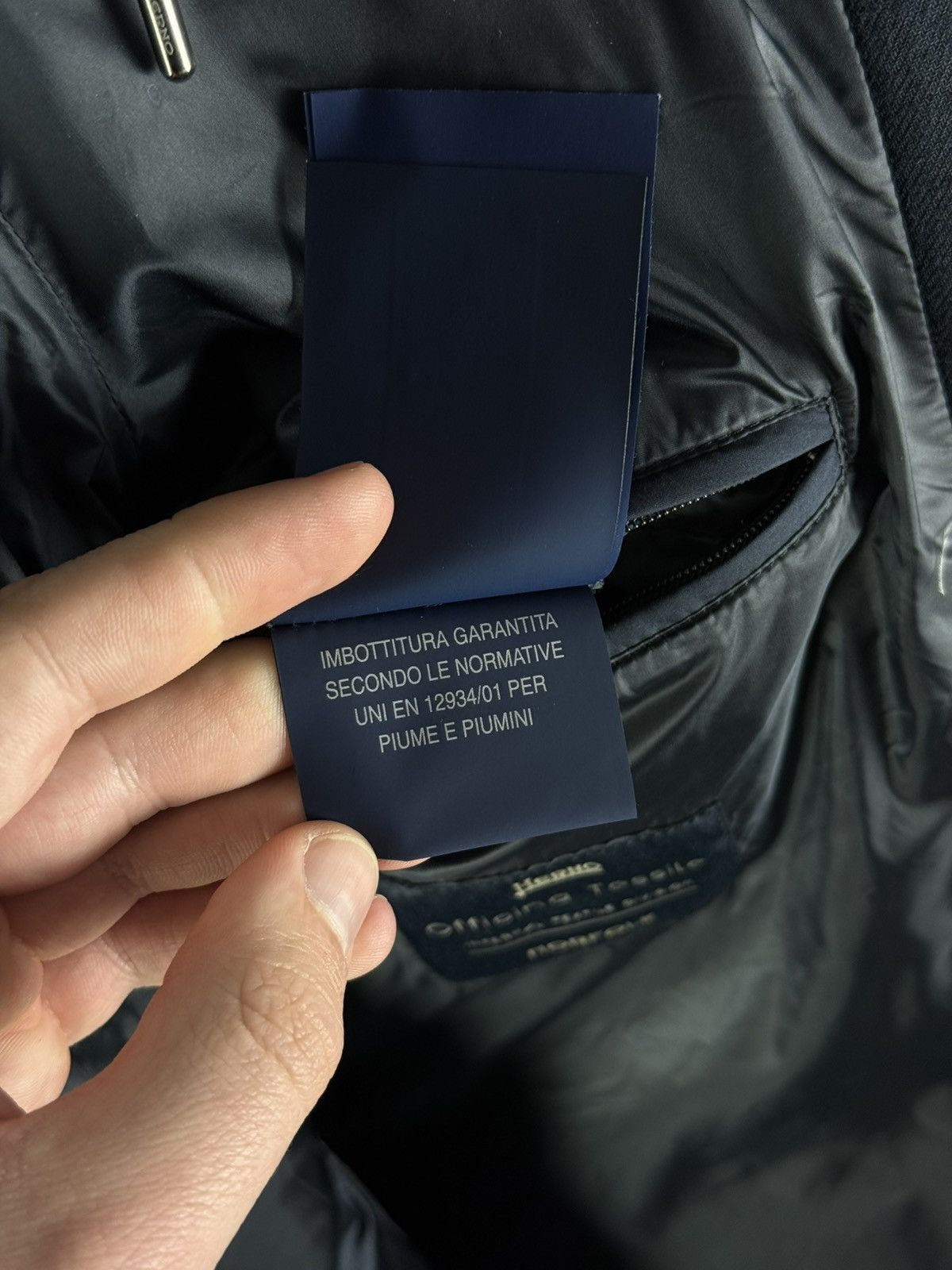 Herno HERNO Norfolk Men's Down Jacket Navy Blue Size 50 Size US M / EU 48-50 / 2 - 24 Thumbnail