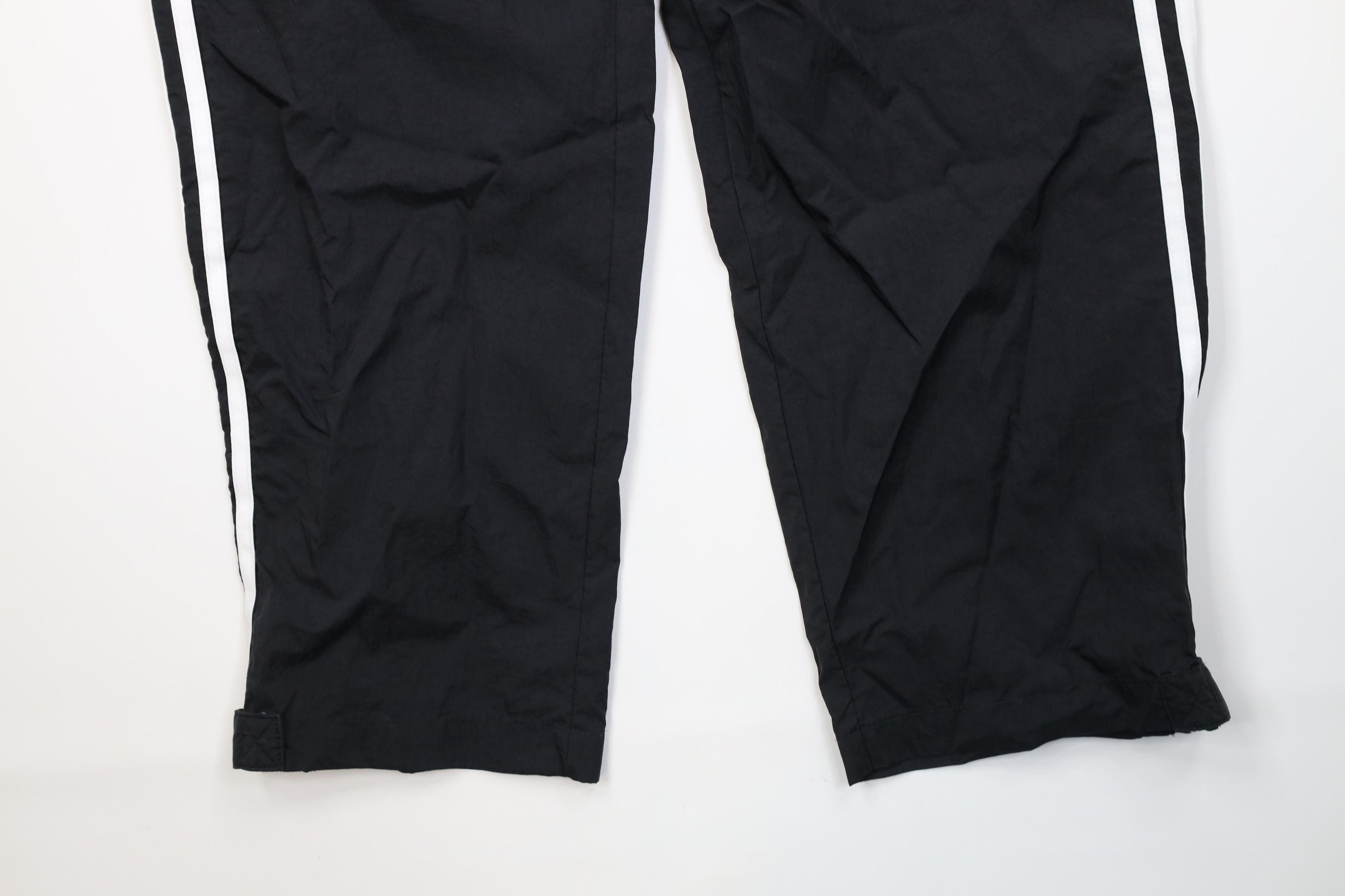 Adidas Vintage Y2K 2001 Adidas Striped Wide Leg Windbreaker Pants Size US 36 / EU 52 - 4 Thumbnail
