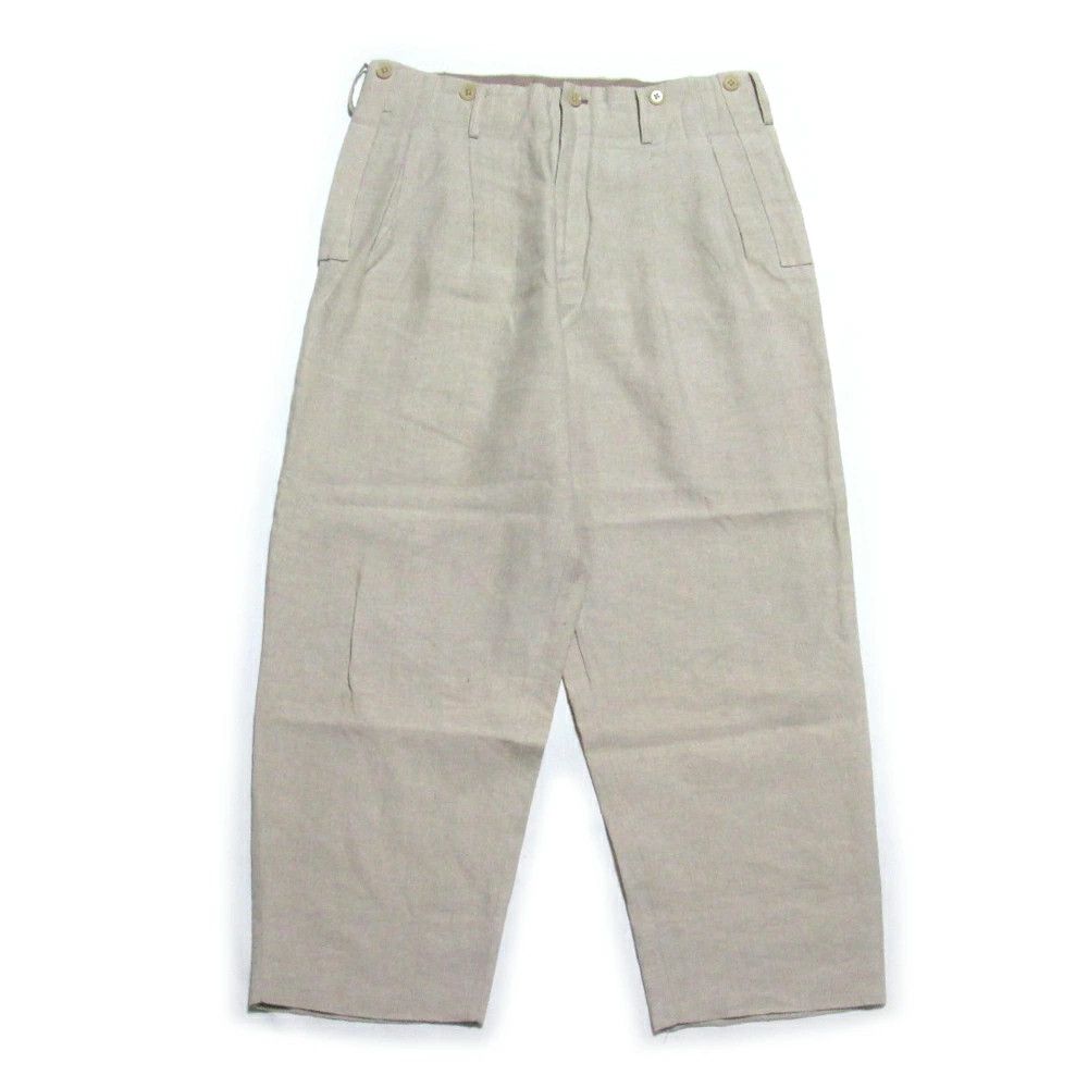 Yohji Yamamoto Yohji Yamamoto POUR HOMME linen wide pants Size US 32 / EU 48 - 1 Thumbnail