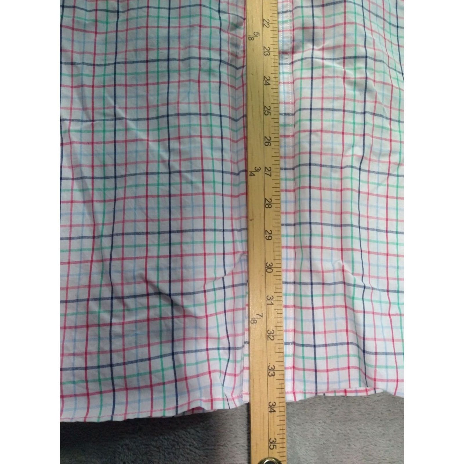 Chaps Chaps Shirt Mens 4XB White Plaid Long Sleeve Button Down Easy Care Pocket Casual Size US XXL / EU 58 / 5 - 4 Thumbnail