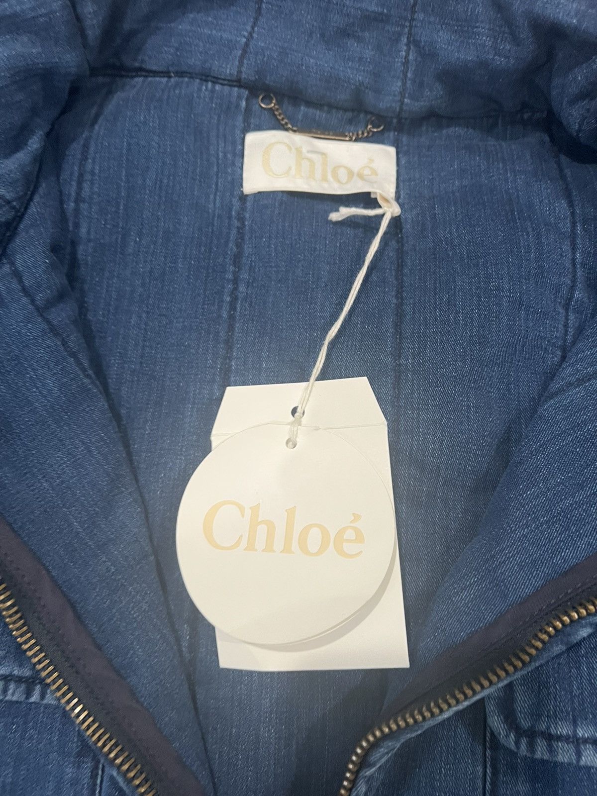 Chloe Chloé Quilted Denim Jacket Size M / US 6-8 / IT 42-44 - 3 Thumbnail