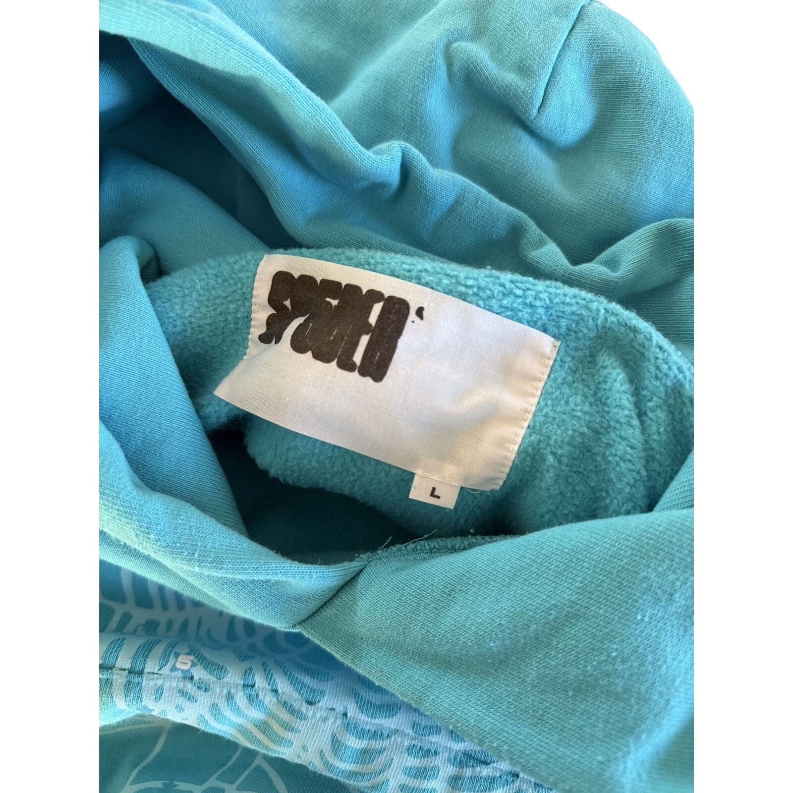 Sp5der Sp5der Spider Worldwide Punk V2 Cyan Blue Hoodie Size US L / EU 52-54 / 3 - 3 Thumbnail