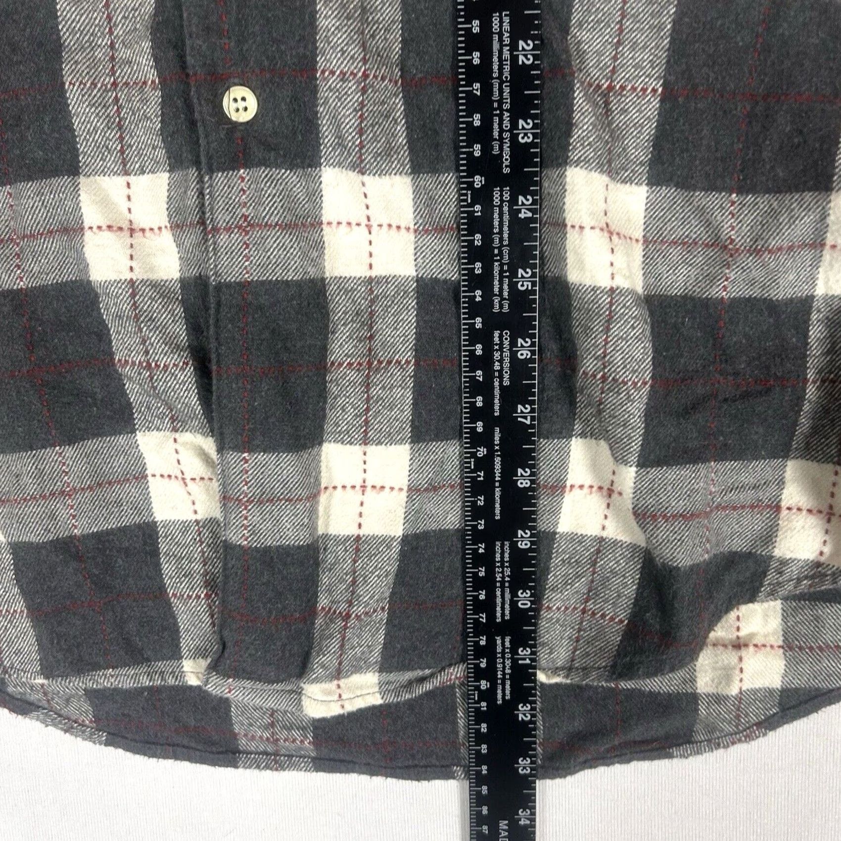 J.Crew J.CREW Button-Up Shirt Flannel Plaid 100% Cotton Mens XL Casual Portugal Origin Corded Button-Down Collared Classic Slimming Style Size US XL / EU 56 / 4 - 7 Thumbnail