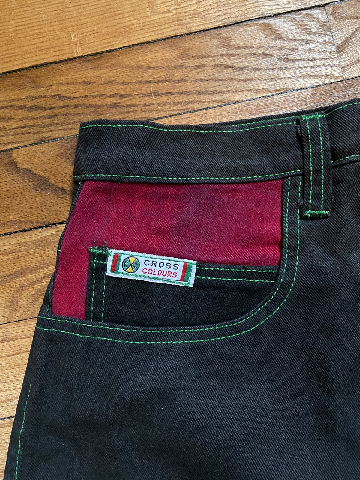 Cross Colours × JNCO × Vintage Deadstock Vintage 90s Cross Colours Jorts Size US 38 / EU 54 - 4 Thumbnail