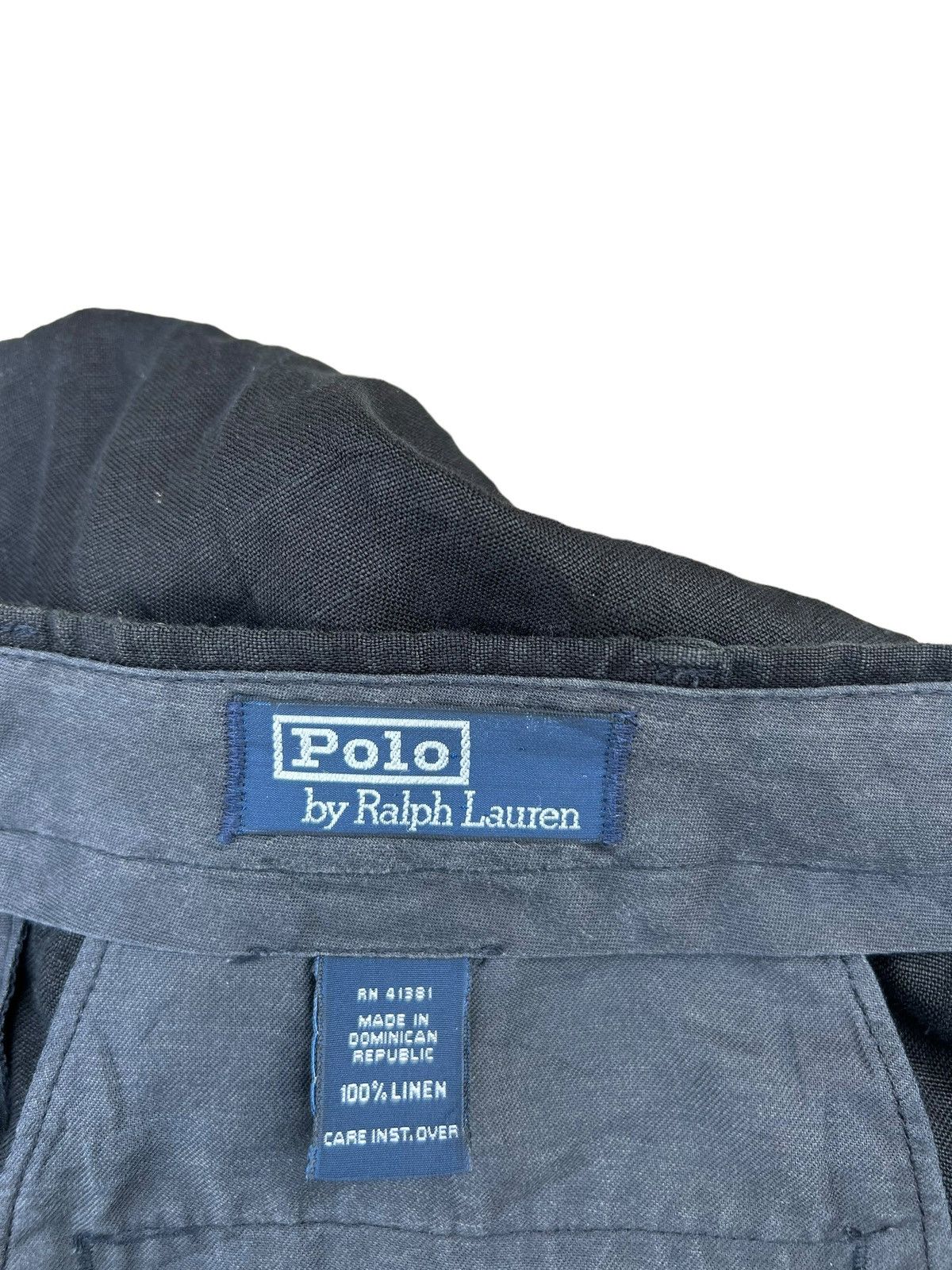 Polo Ralph Lauren × Ralph Lauren Vintage 90s Polo Ralph Lauren 100% Linen Trouser Pant Size US 35 - 21 Thumbnail