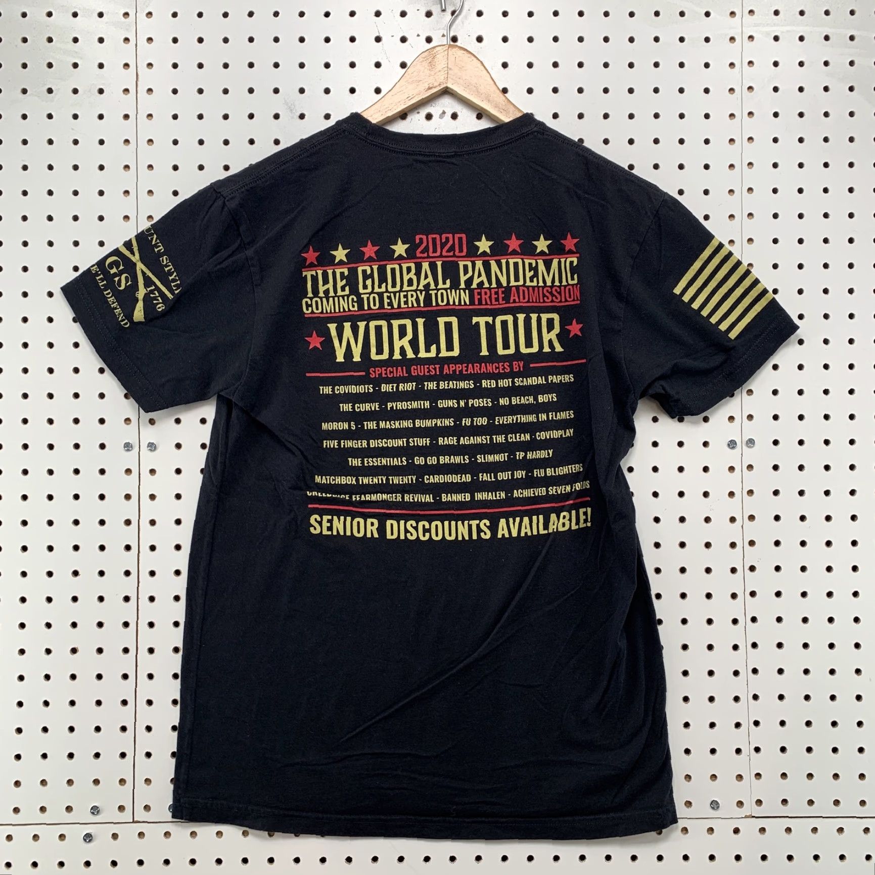 Vintage VINTAGE Grunt Style COVID Mania Stay At Home Shirt Mens M Black T-Shirt 90s Event Rare Mens Size US M / EU 48-50 / 2 - 7 Thumbnail
