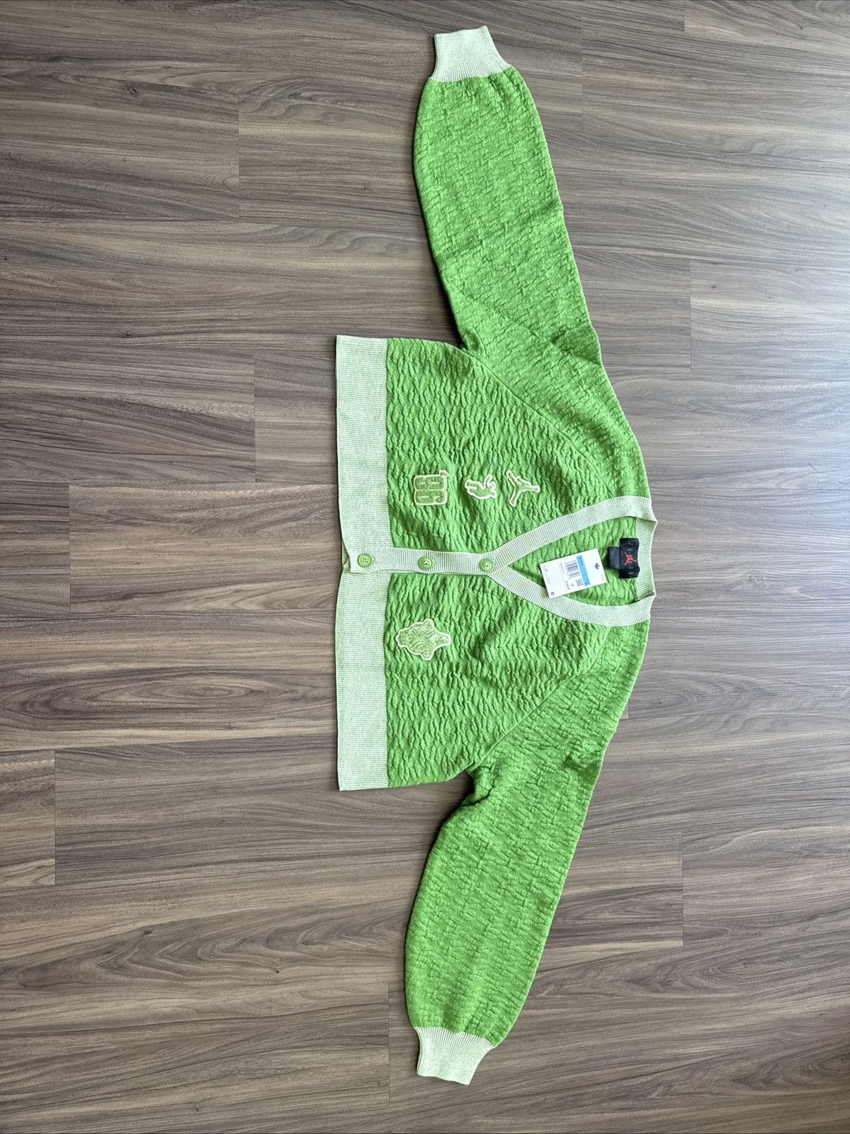 Nike × Union LA Jordan x Union Bephies Beauty Supply Cardigan Green - Size M Size M / US 6-8 / IT 42-44 - 2 Thumbnail