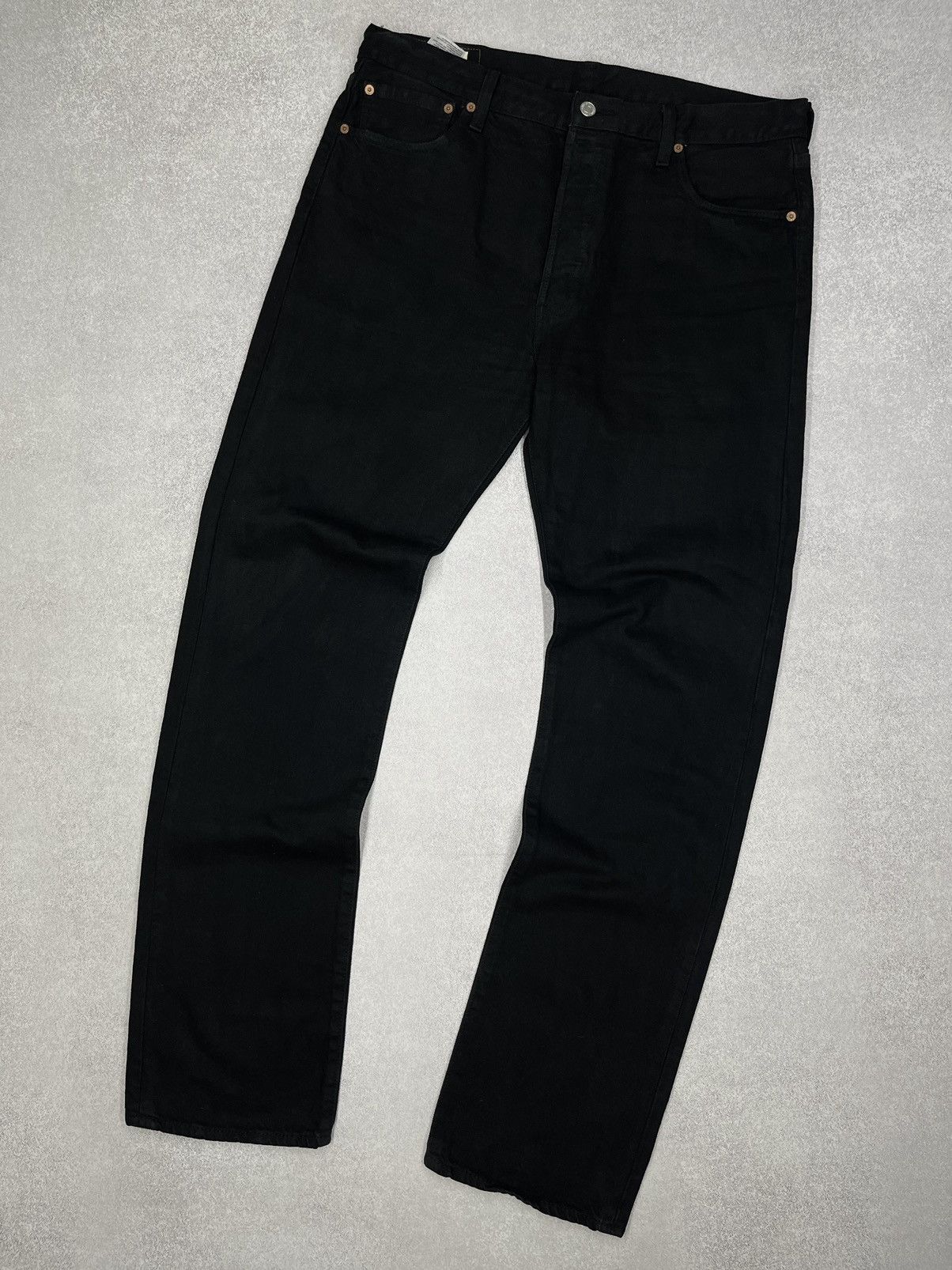 Levi's Mens Levis 501 Premium Black Denim Jeans Size US 36 / EU 52 - 5 Thumbnail