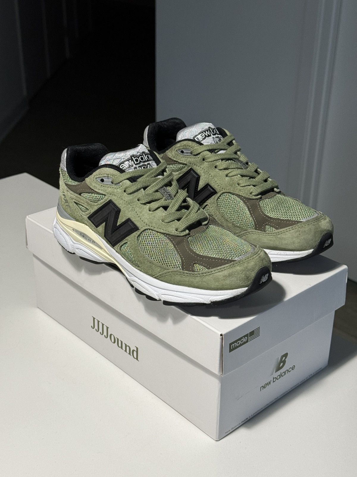 JJJJound × New Balance JJJJound 990v3 Olive | Grailed