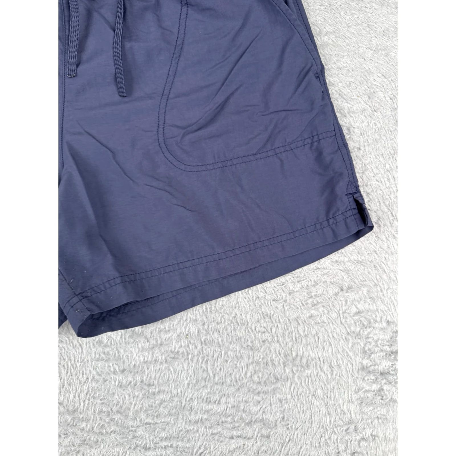 Vintage Columbia Shorts Women Medium Blue Elastic Waist 100% Nylon Gym Run Sports Size 32" / US 10 / IT 46 - 2 Thumbnail