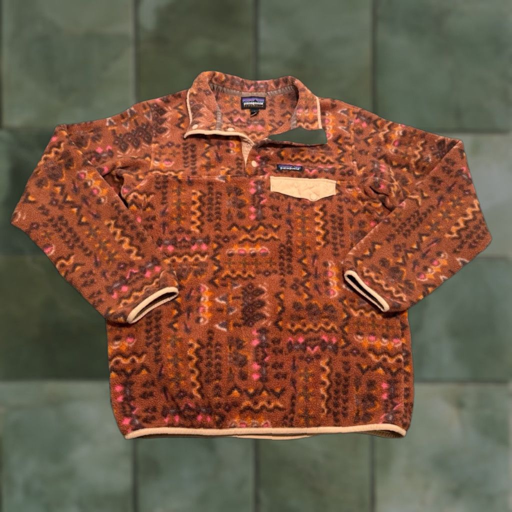 Patagonia Patagonia Sweater Synchilla 1/4 Snap-T Button Aztec Southwestern Womens Small Size S / US 4 / IT 40 - 1 Thumbnail