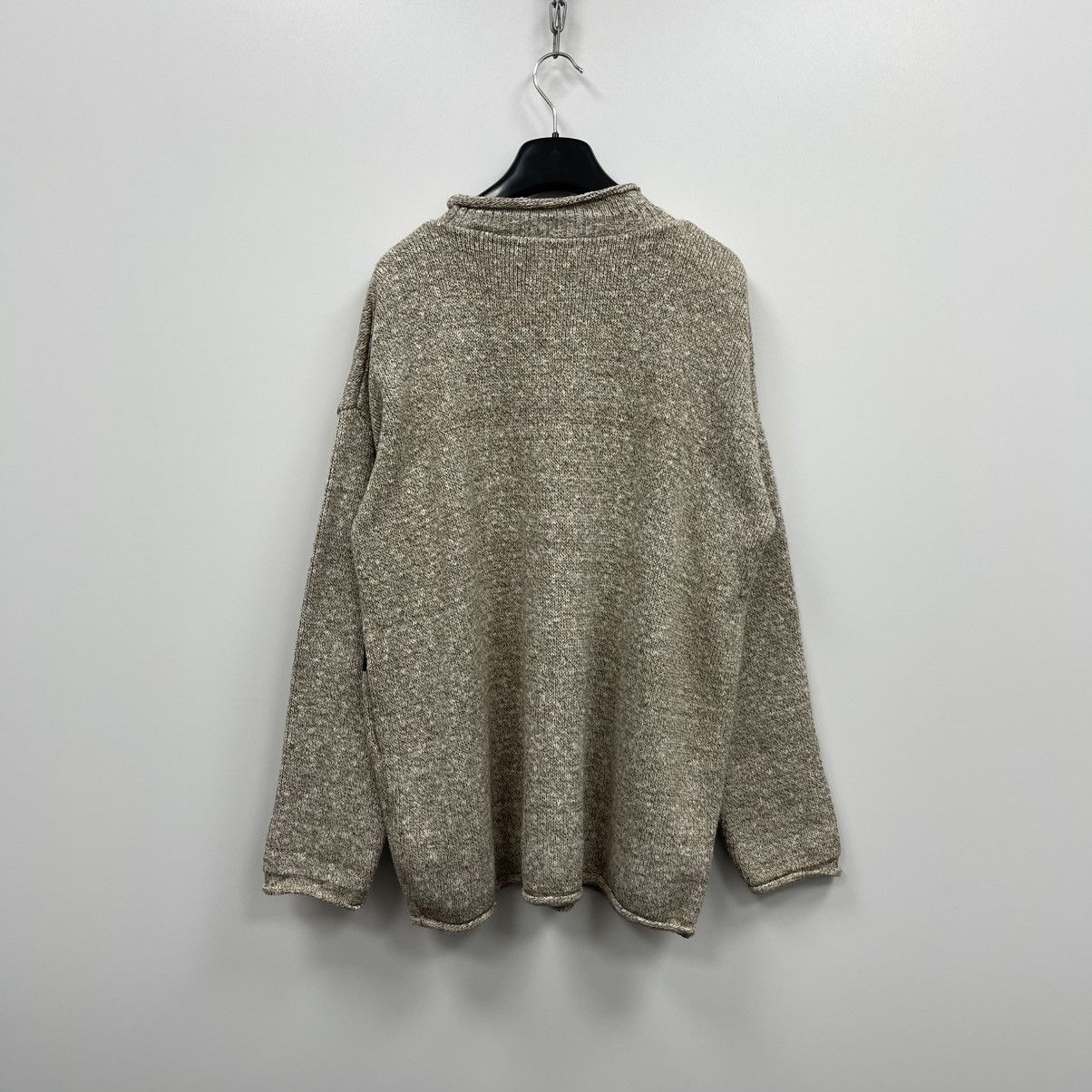 Tommy Hilfiger Tommy Hilfiger Big Logo Cotton Knit Vintage Sweater Beige Size US M / EU 48-50 / 2 - 3 Thumbnail