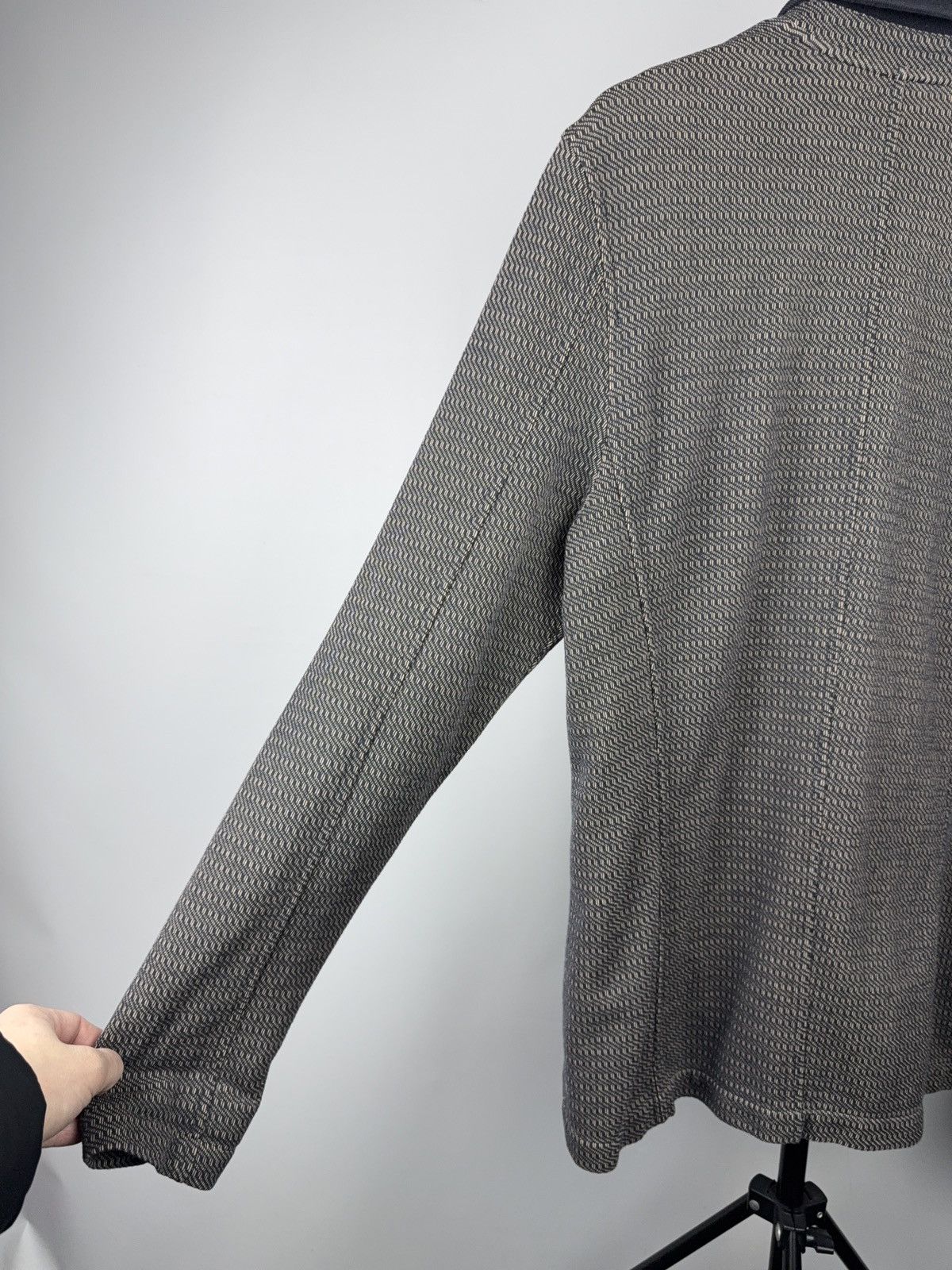 Hugo Boss Luxury 00s Hugo Boss Brown Jersey knit Blazer Jacket Size US L / EU 52-54 / 3 - 15 Thumbnail