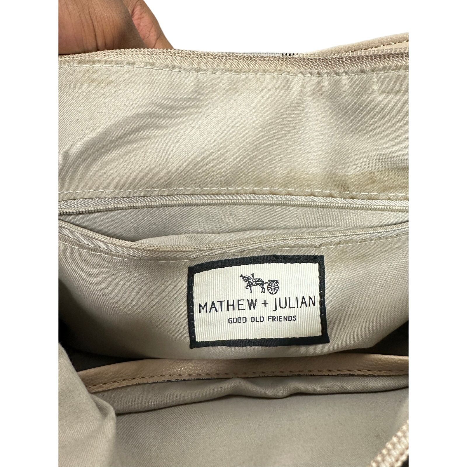 Other Mathew & Julian ivory cream large leather tote bag purse Size ONE SIZE - 6 Thumbnail