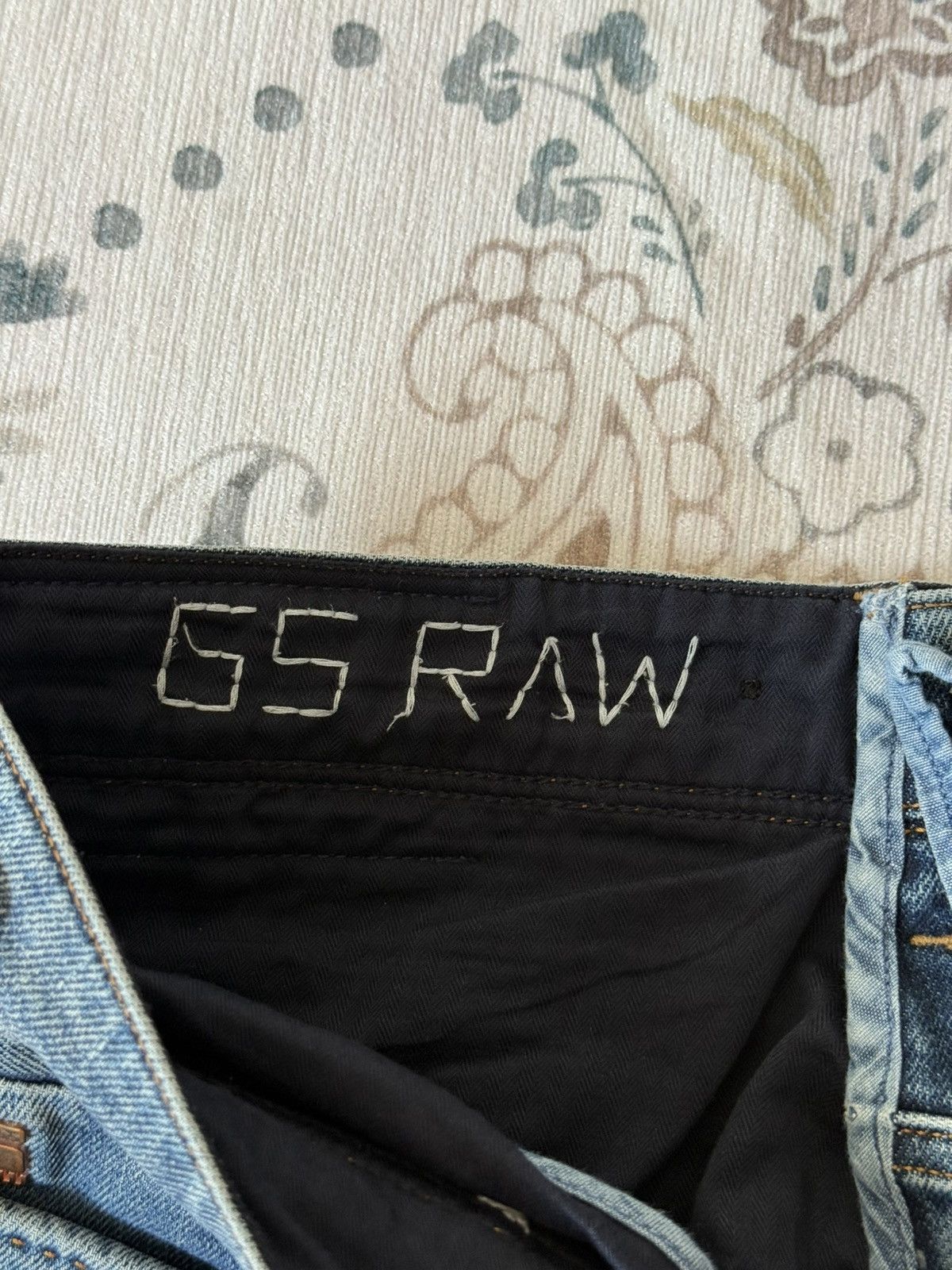 G-Star G-Star Raw Restored Denim Designer Jeans Distressed Details Size US 31 - 17 Thumbnail