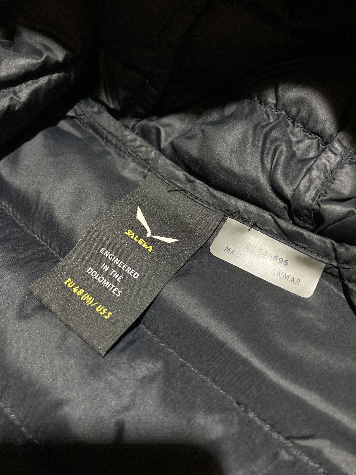 SALEWA Brenta Down Hooded Jacket Black Alpine Outdoor
