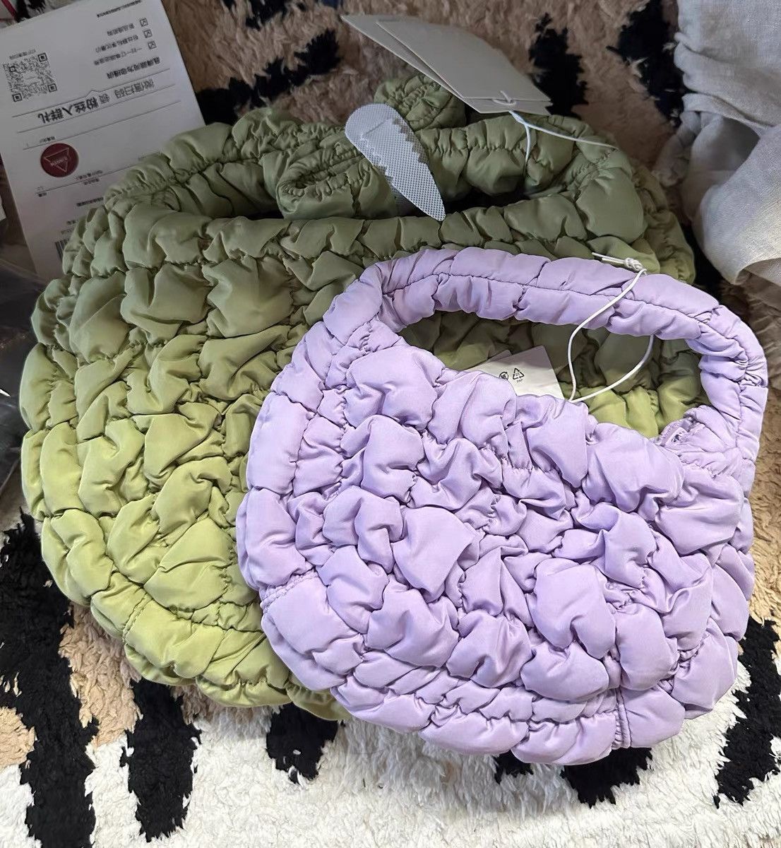 【COS】 Quilted Mini Bag : Light Purple QUILTED MICRO BAG - LILAC | COS