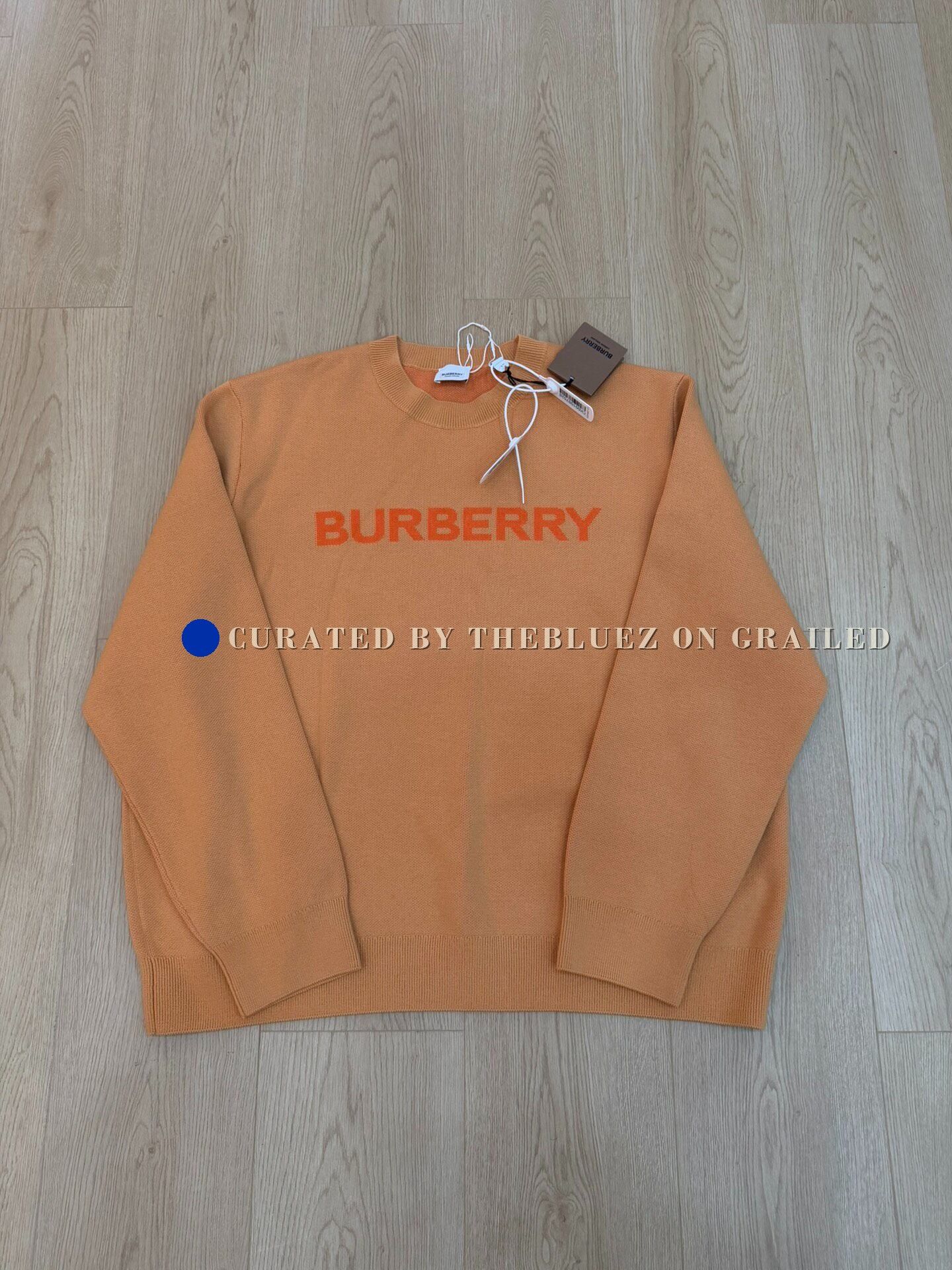 Burberry Burberry Orange Wool Sweater XL Size US XL / EU 56 / 4 - 1 Thumbnail