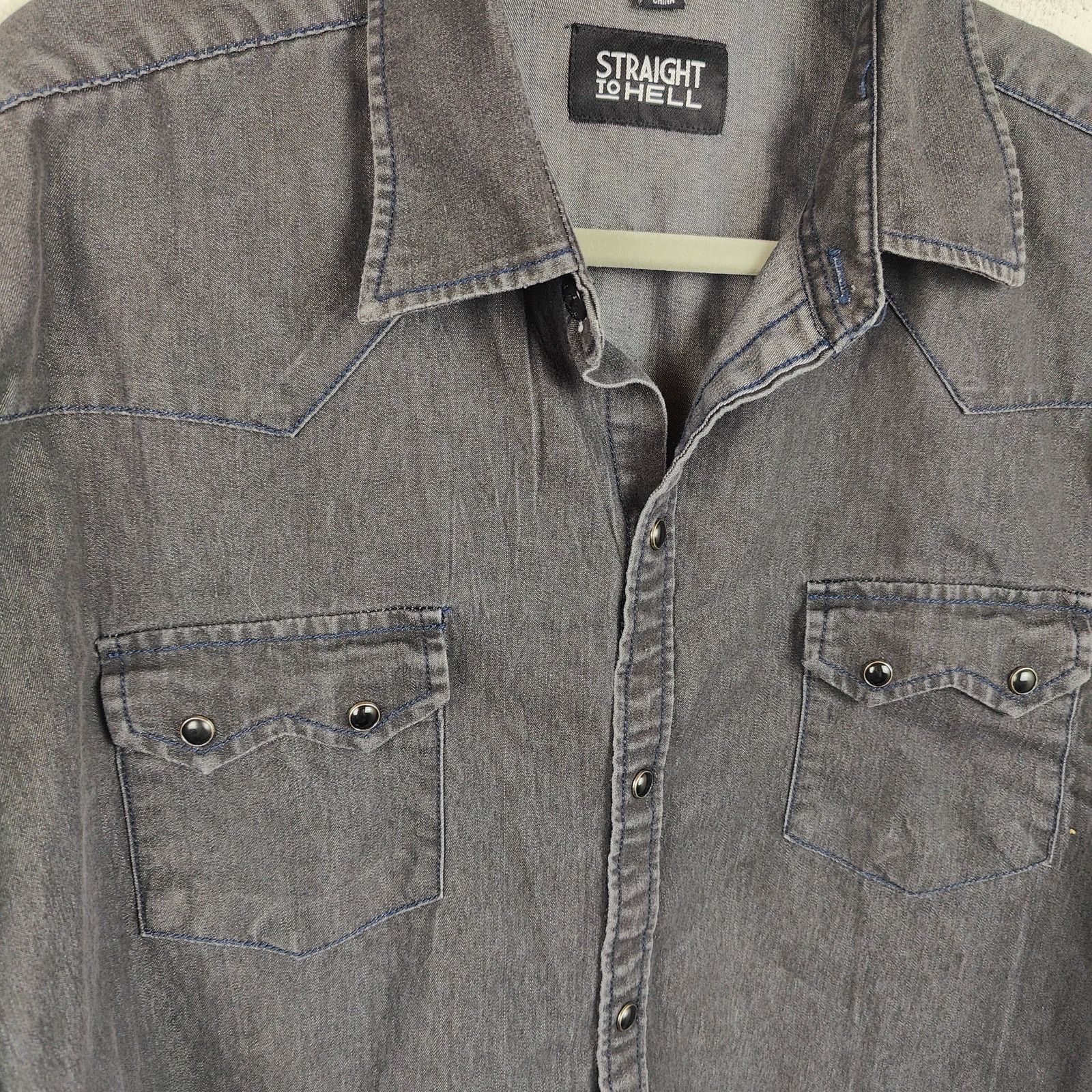 Straight To Hell Straight to Hell Rambler Pearl Snap Button Shirt Medium Size M / US 6-8 / IT 42-44 - 2 Thumbnail
