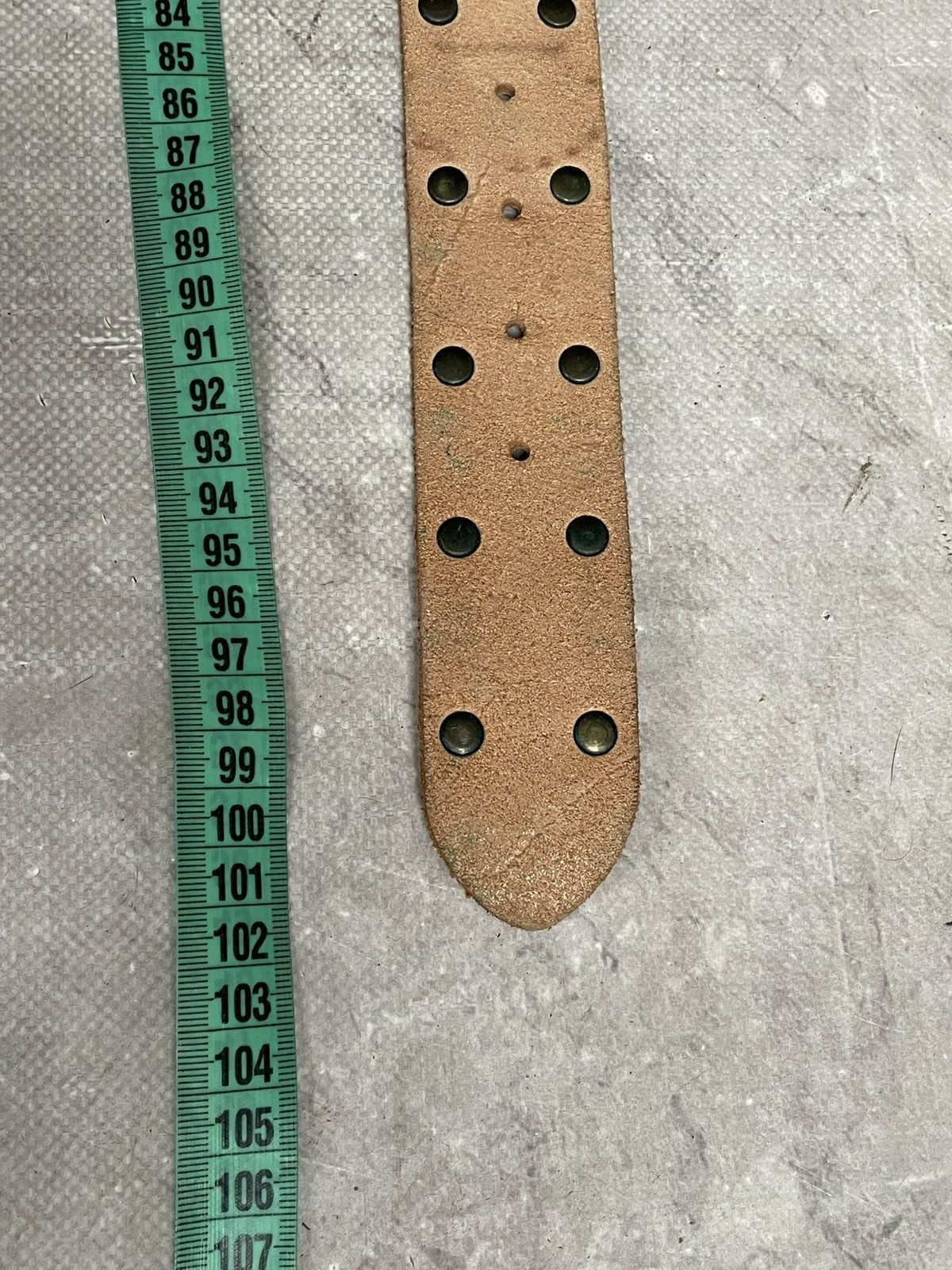 KMRii Vintage Western Leather Belt Metal Buckle kmrii style y2k Size ONE SIZE - 8 Thumbnail