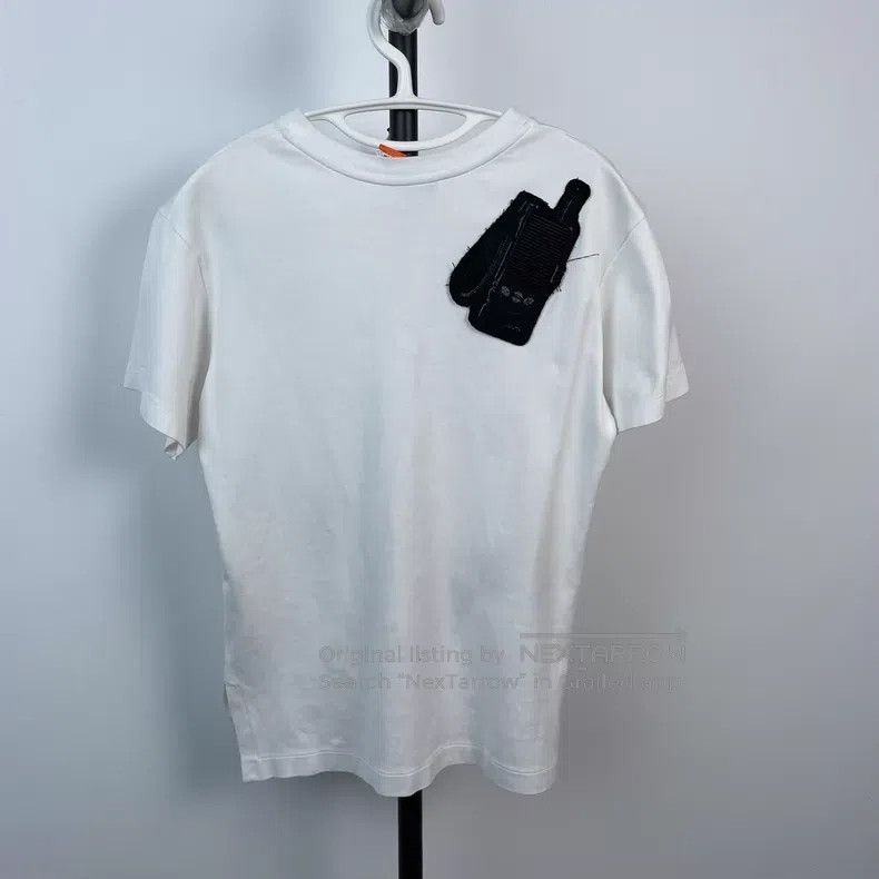 Louis Vuitton Louis Vuitton White Logo Embroidered Crew Neck Short Sleev Size US S / EU 44-46 / 1 - 2 Thumbnail